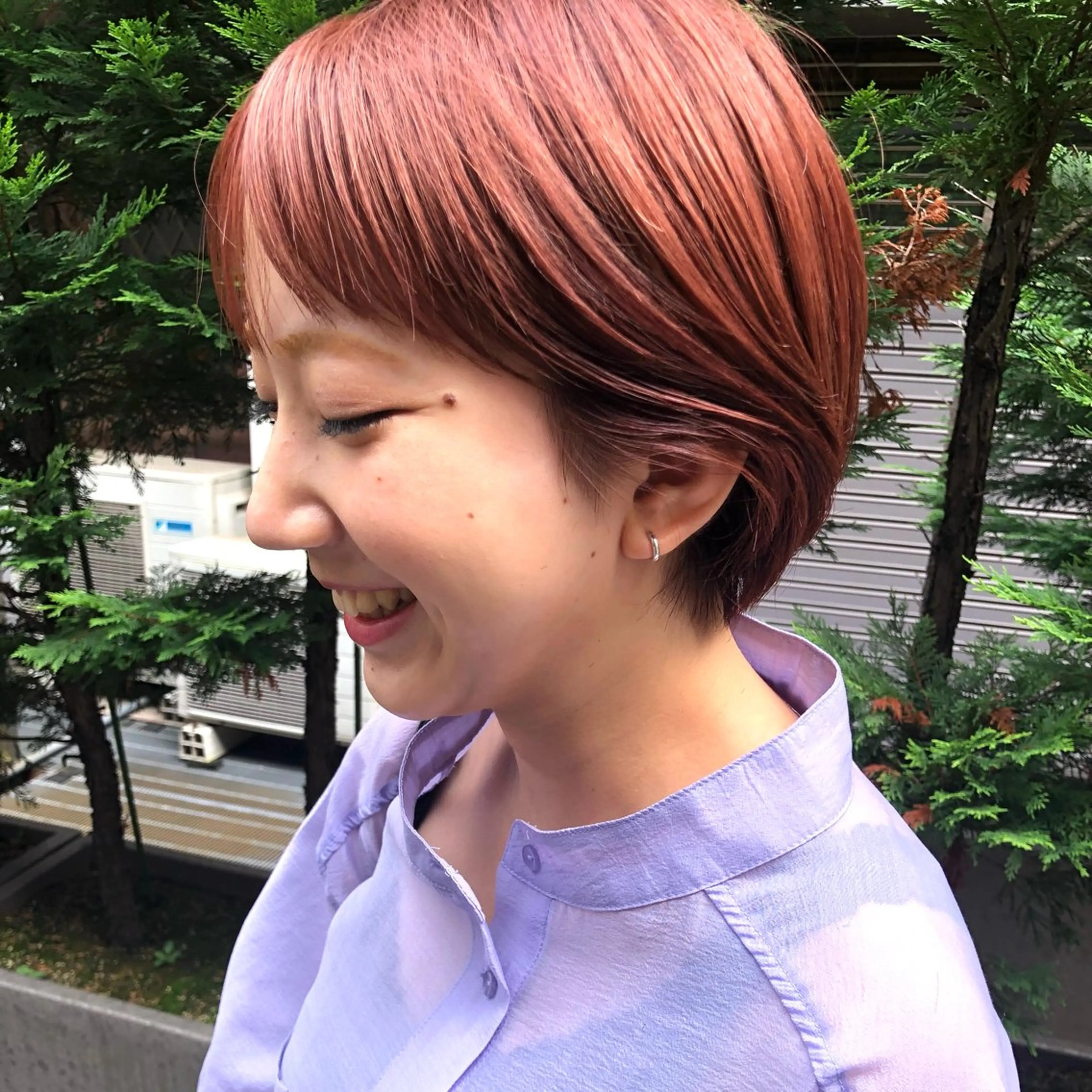 ショート ハイライト 髪質改善 レイヤーカット ショートヘア ショート職人 美容師【KENTA】のヘアスタイル