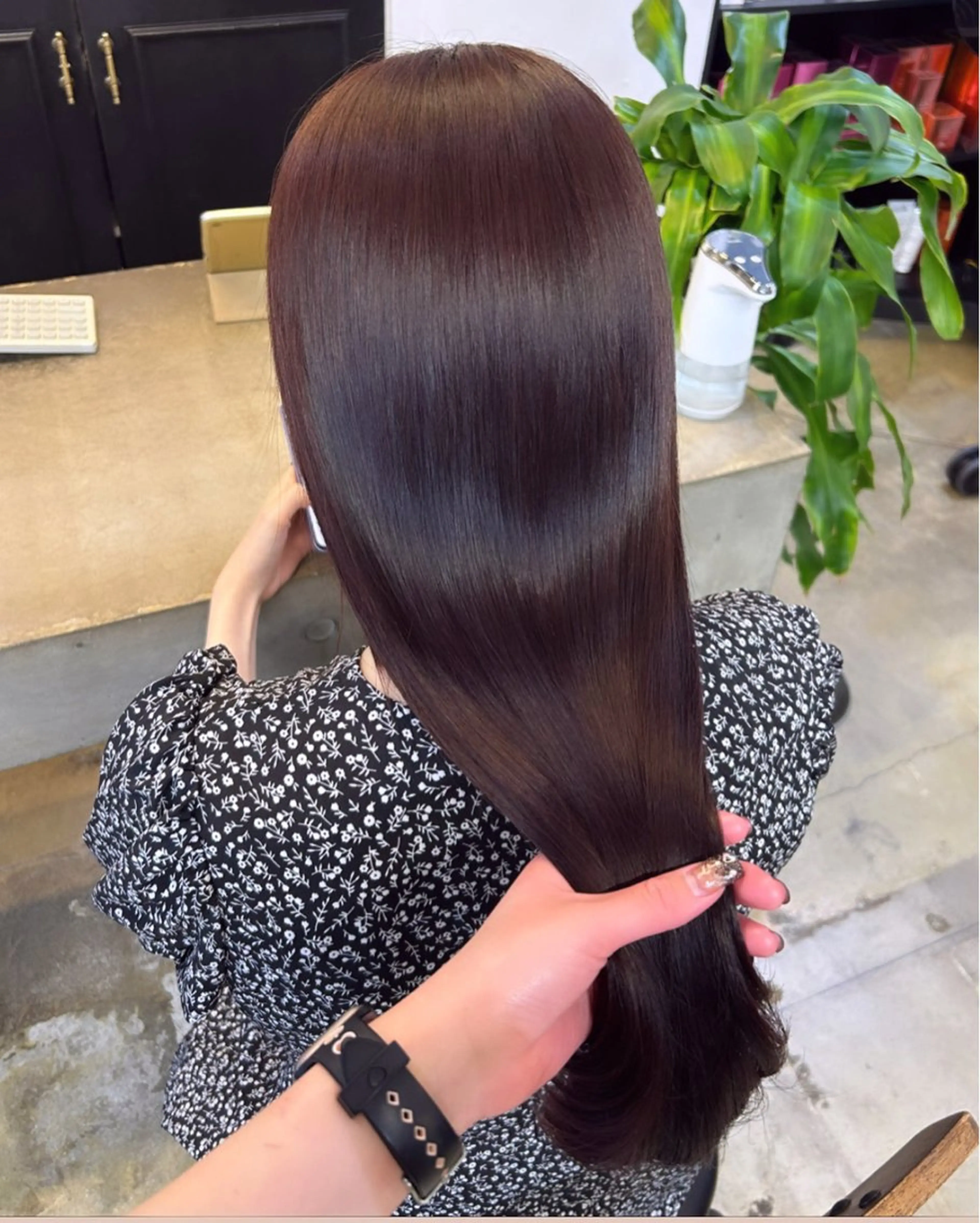 ロング カラー 🌷ラベンダーピンク 顔まわり🌷ねいろのヘアスタイル