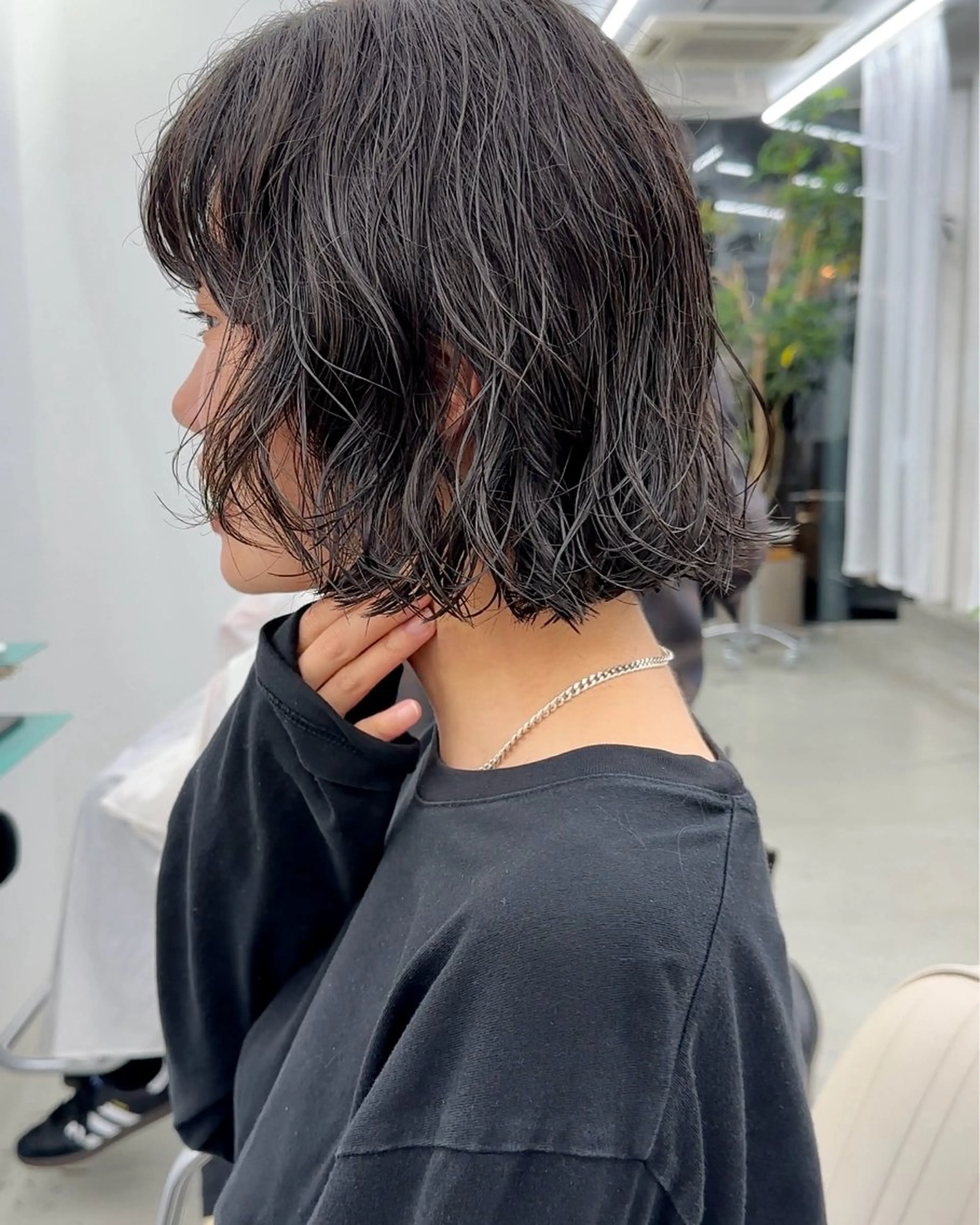 ショート パーマ ボブ ニュアンスパーマ カット パーマ トリートメント ボブ/レイヤー/ケア パーマ/リュウタのヘアスタイル