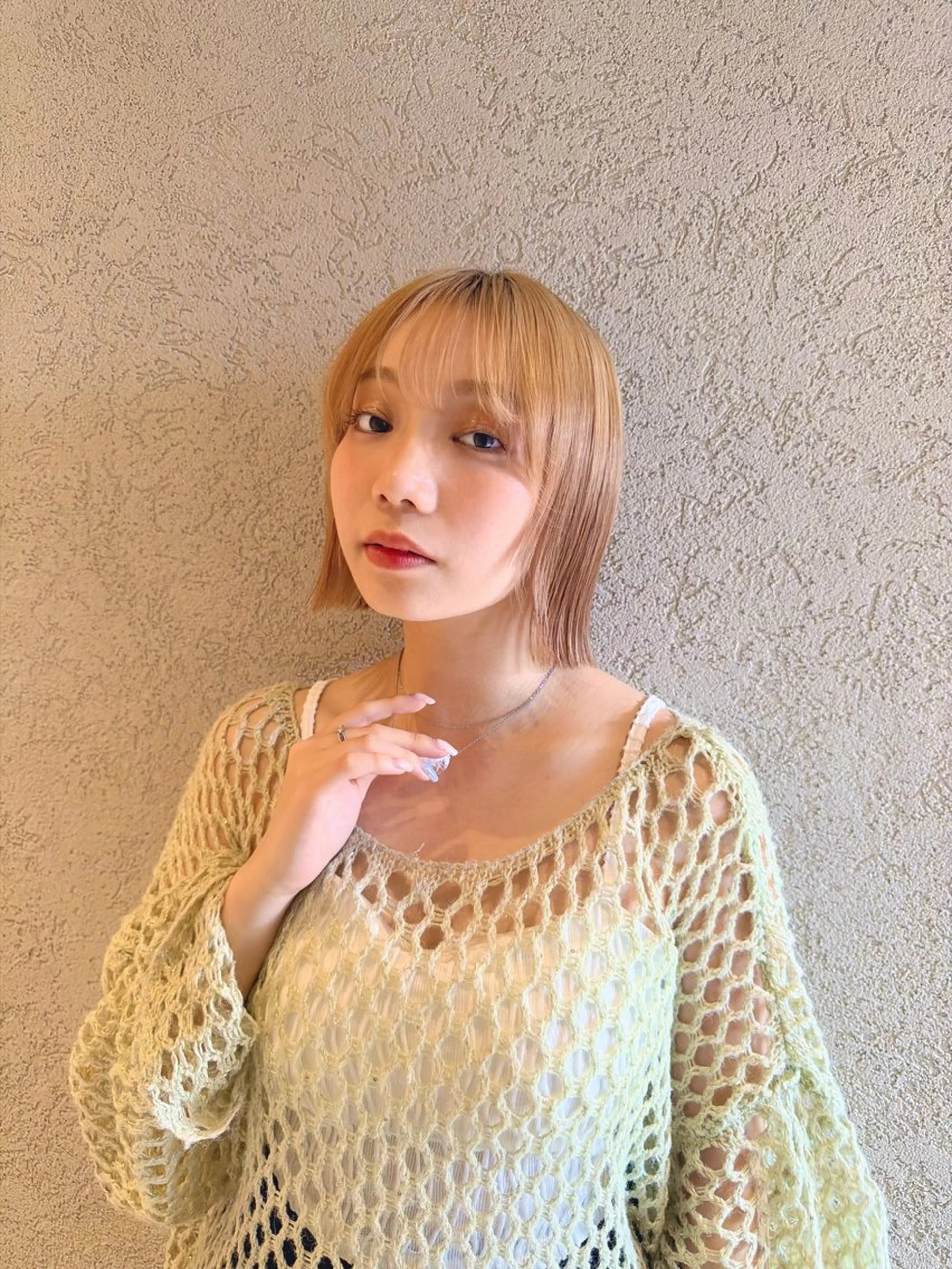 ショート あい/透明感カラー /縮毛矯正のヘアスタイル