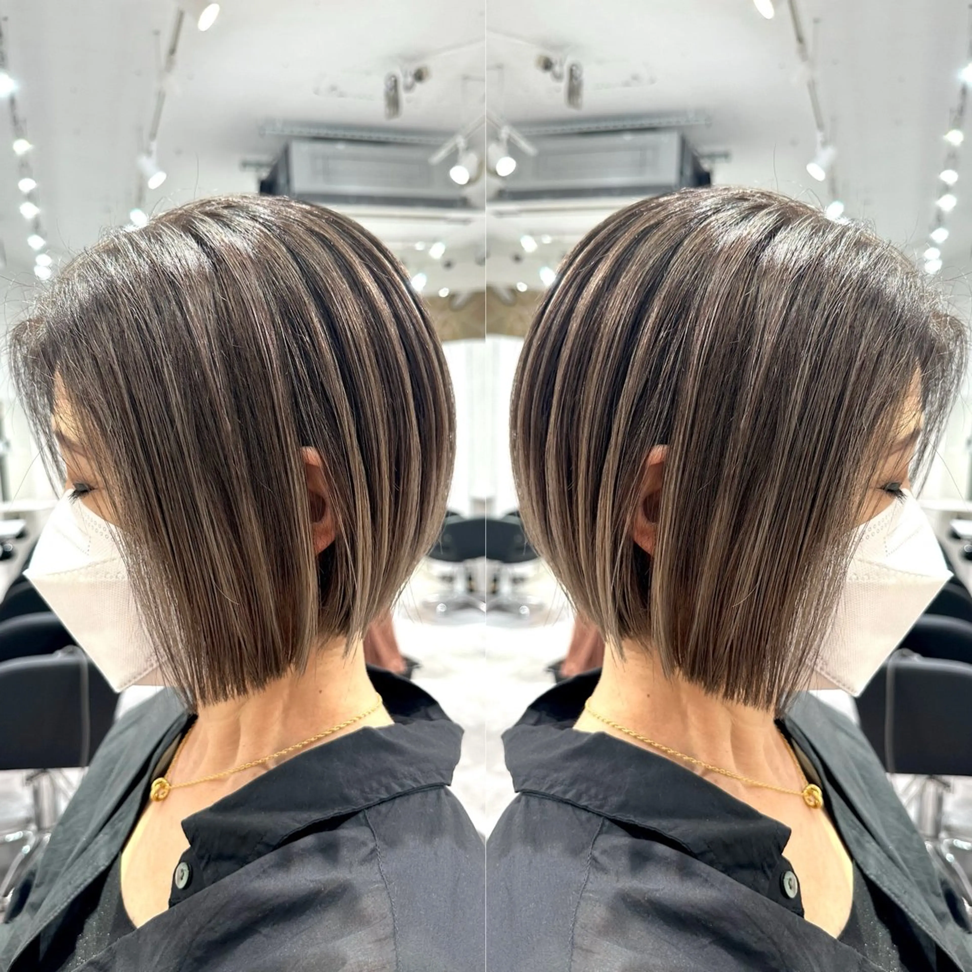ショート ボブ 大人上品特化 レイヤー🇺🇸山村のヘアスタイル