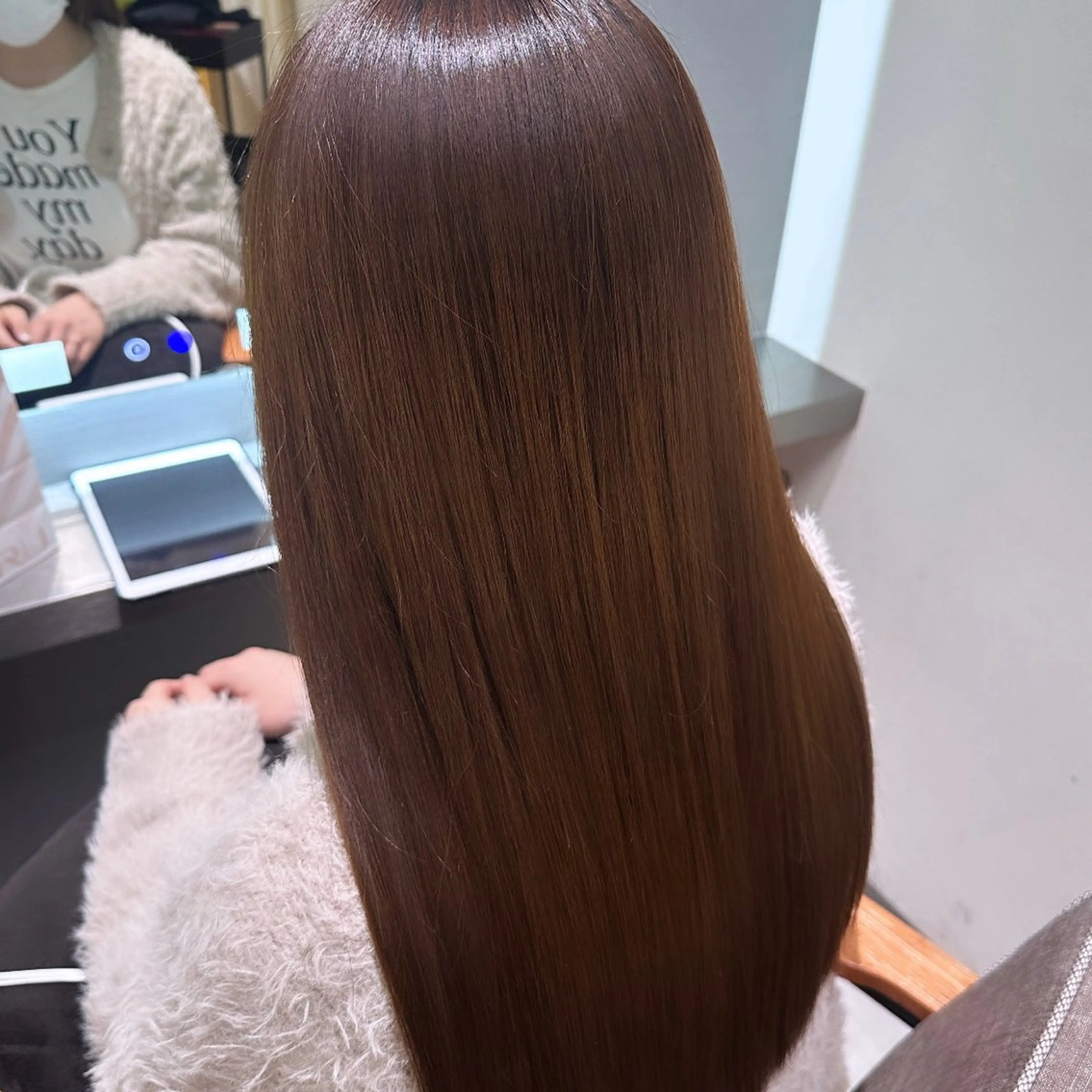 セミロング カラー ヘアアレンジ トリートメント 酸熱トリートメント カット ヘアカラー トリートメント 🇰🇷韓国ｽﾀｲﾙ ﾚｲﾔｰ/ayanaのヘアスタイル