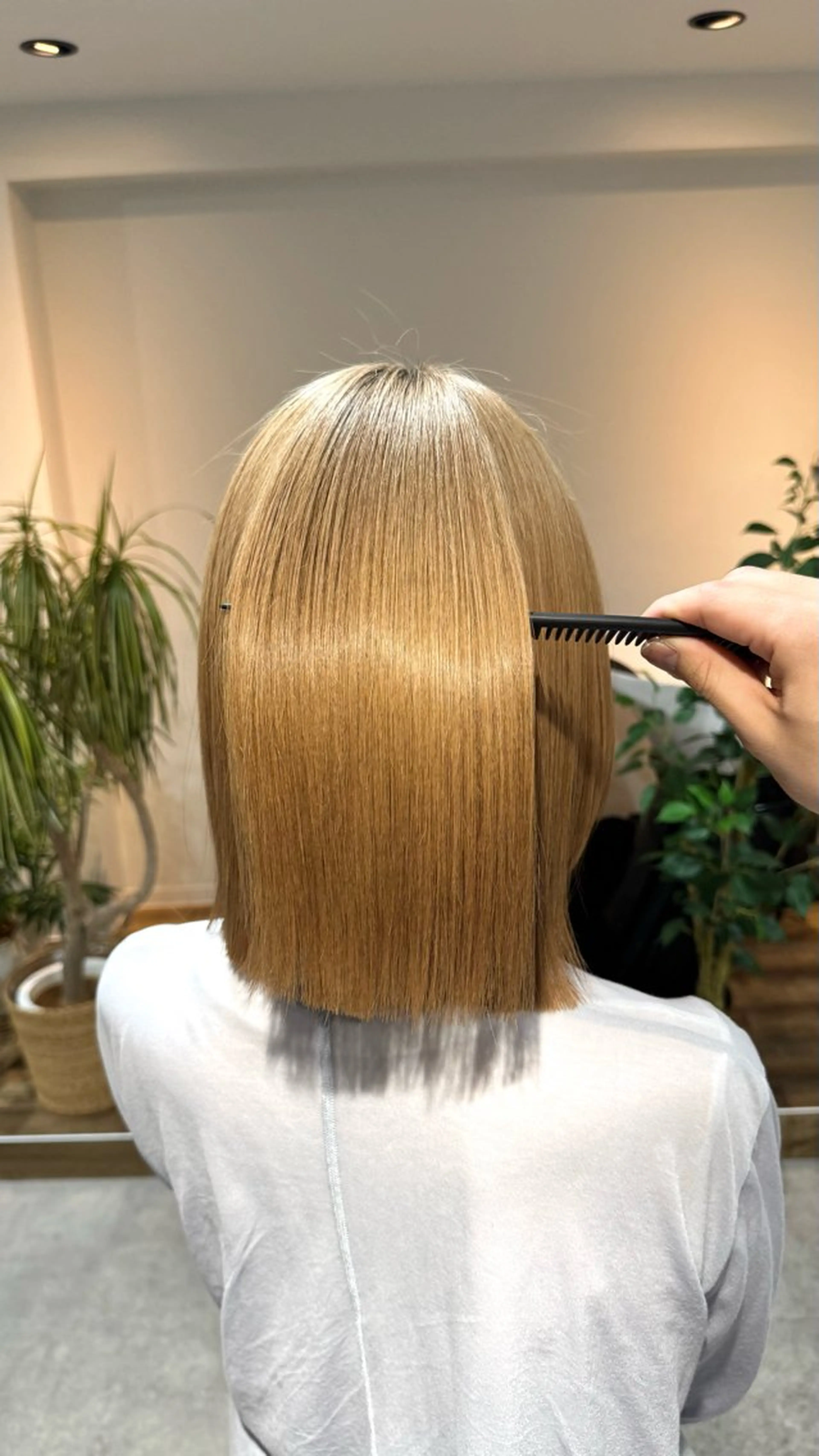 セミロング トリートメント 髪質改善/森脇龍星 【京都市役所前】のヘアスタイル