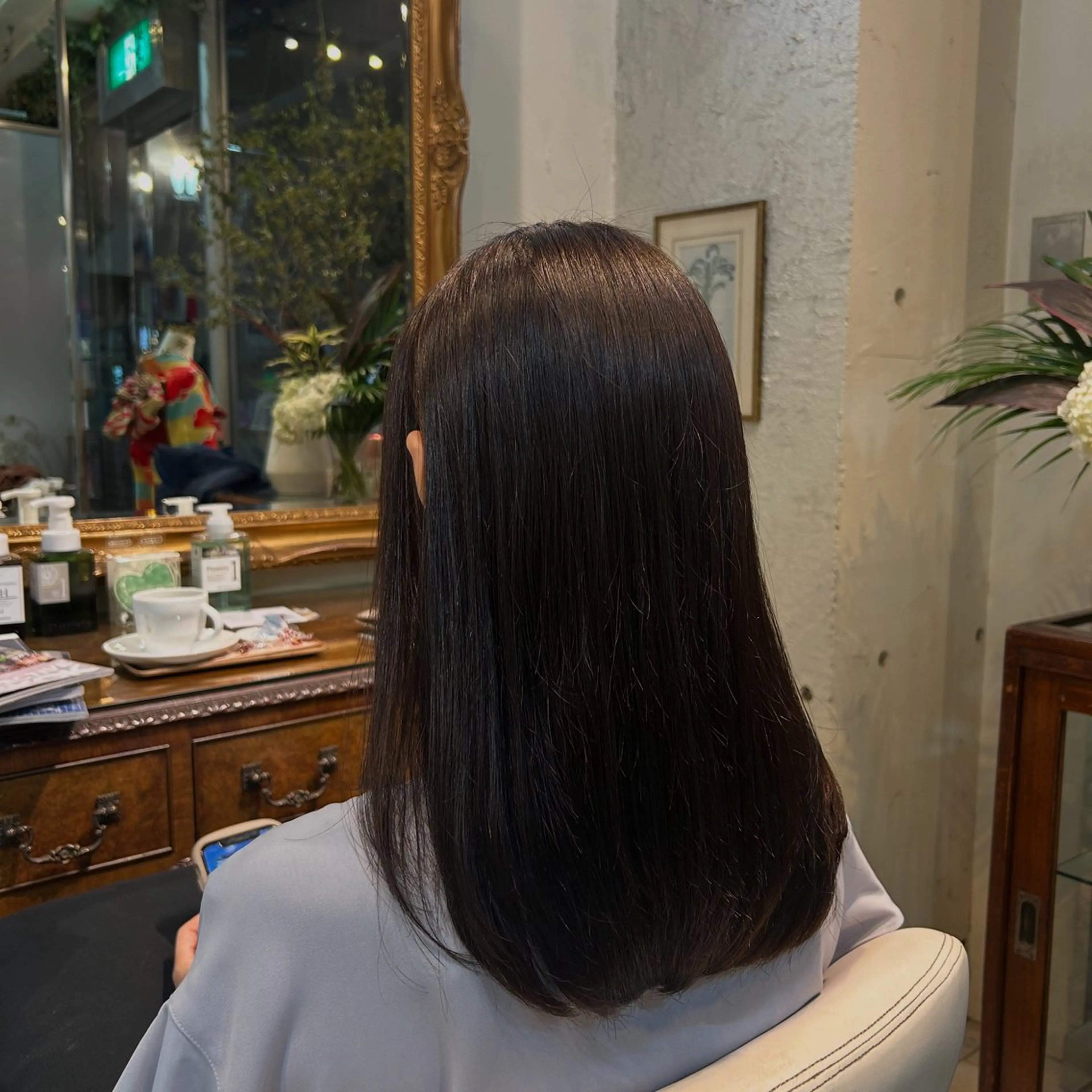 ミディアム 立石 タテイシのヘアスタイル