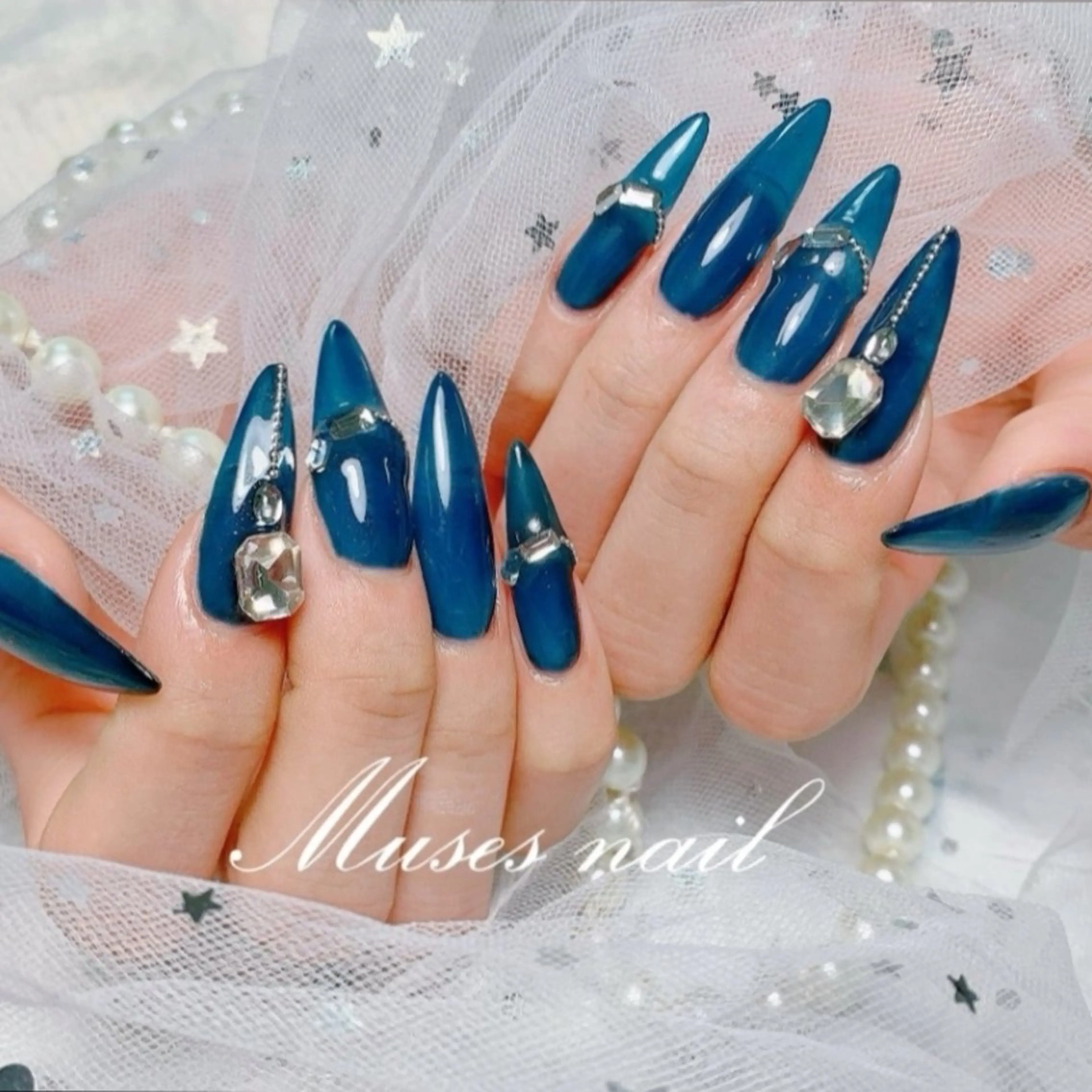 【チップ】【新規オフ無料】チップ長さ出し持ち込みデザイン90分✨￥12000の写真