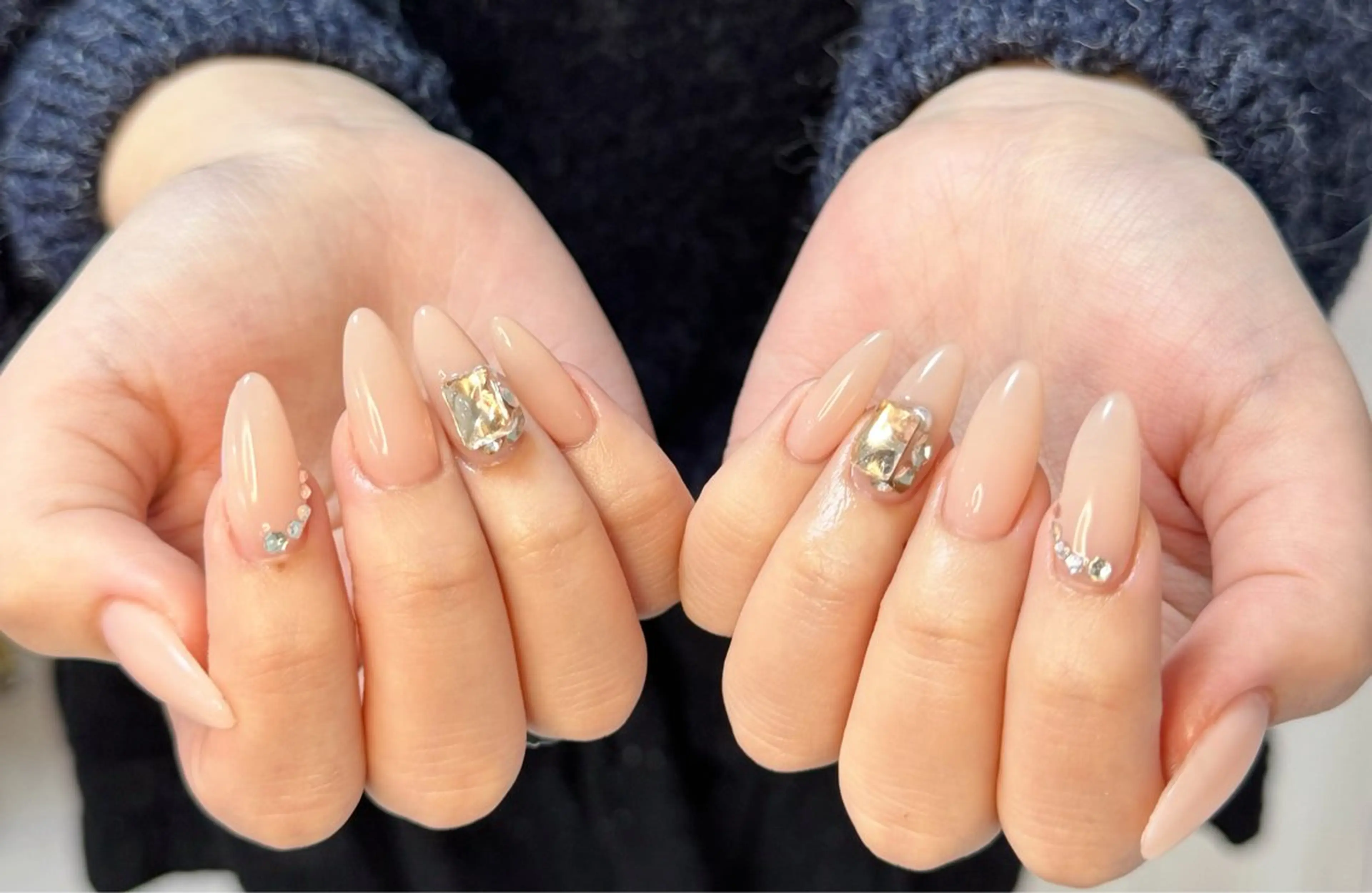 ネイル アートネイル オーロラネイル チークネイル フレンチネイル ガラスフレンチ ハンドネイル 🎀🎀YooLi Nail Salonのネイルデザイン