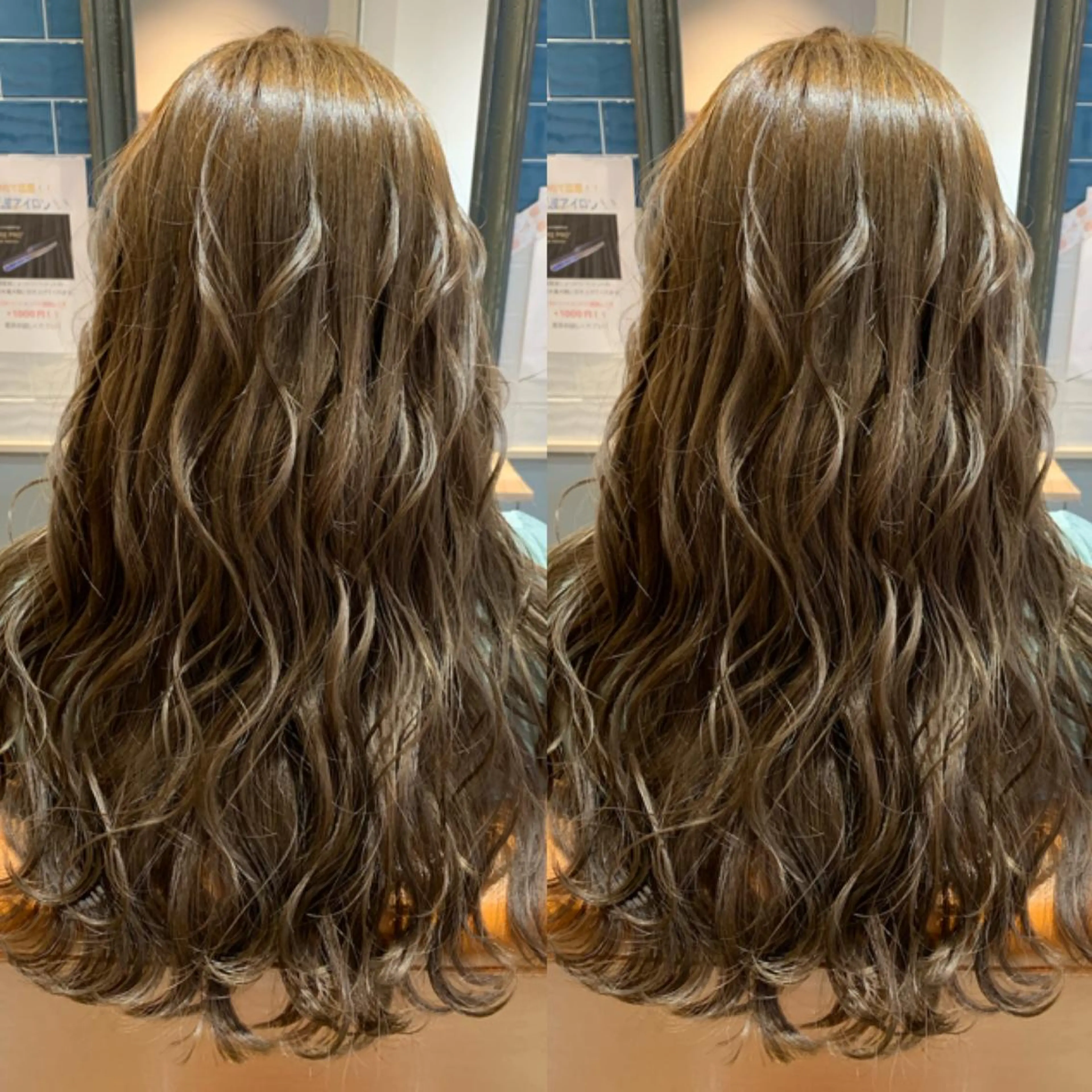 ロング カラー ヘアアレンジ イルミナカラー ヨシンモリ ロング 🦋韓国ヘア 坂本 菜摘🦋のヘアスタイル