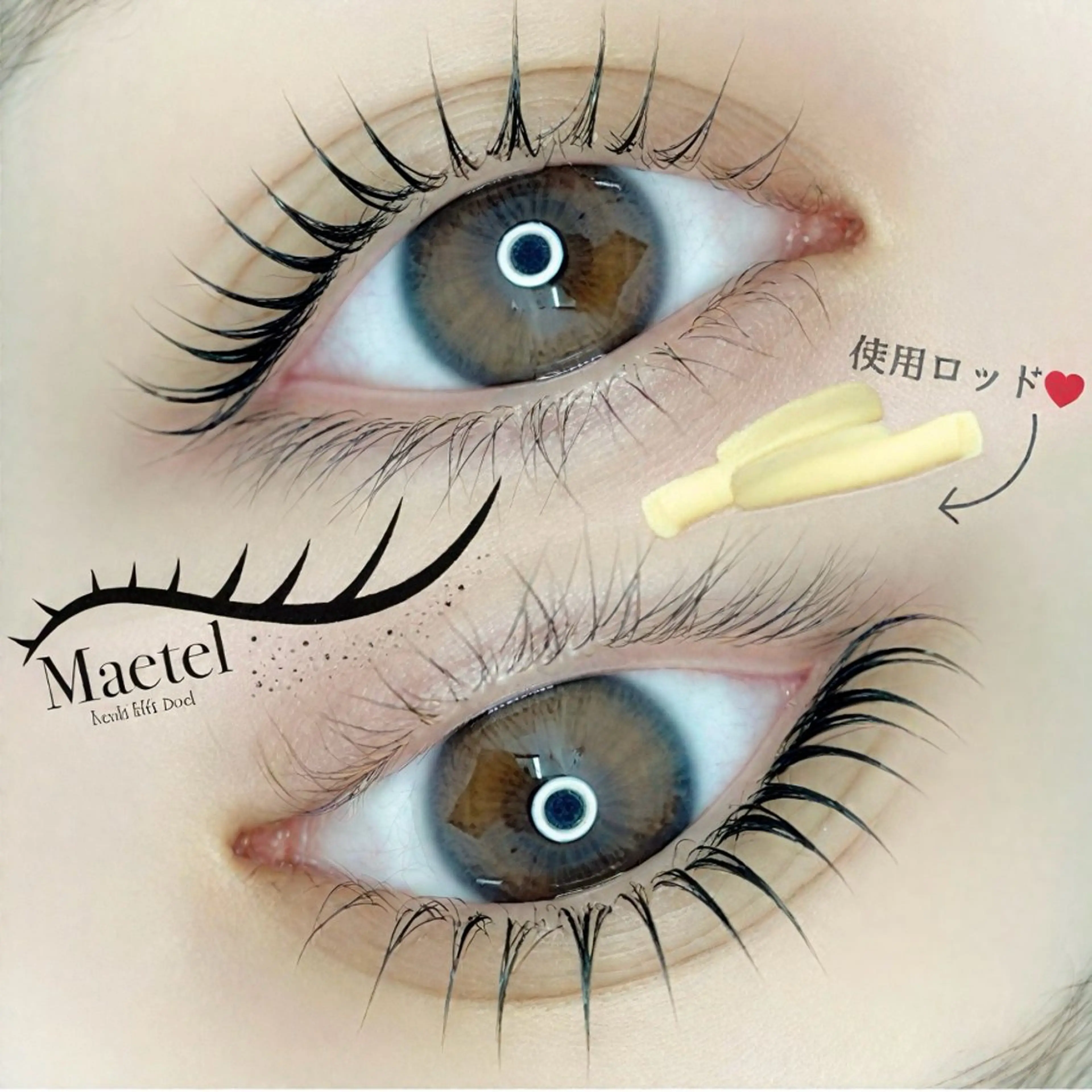 限定★価格】メーテルラッシュリフト『目尻流し・タレ目効果★』¥6000の写真