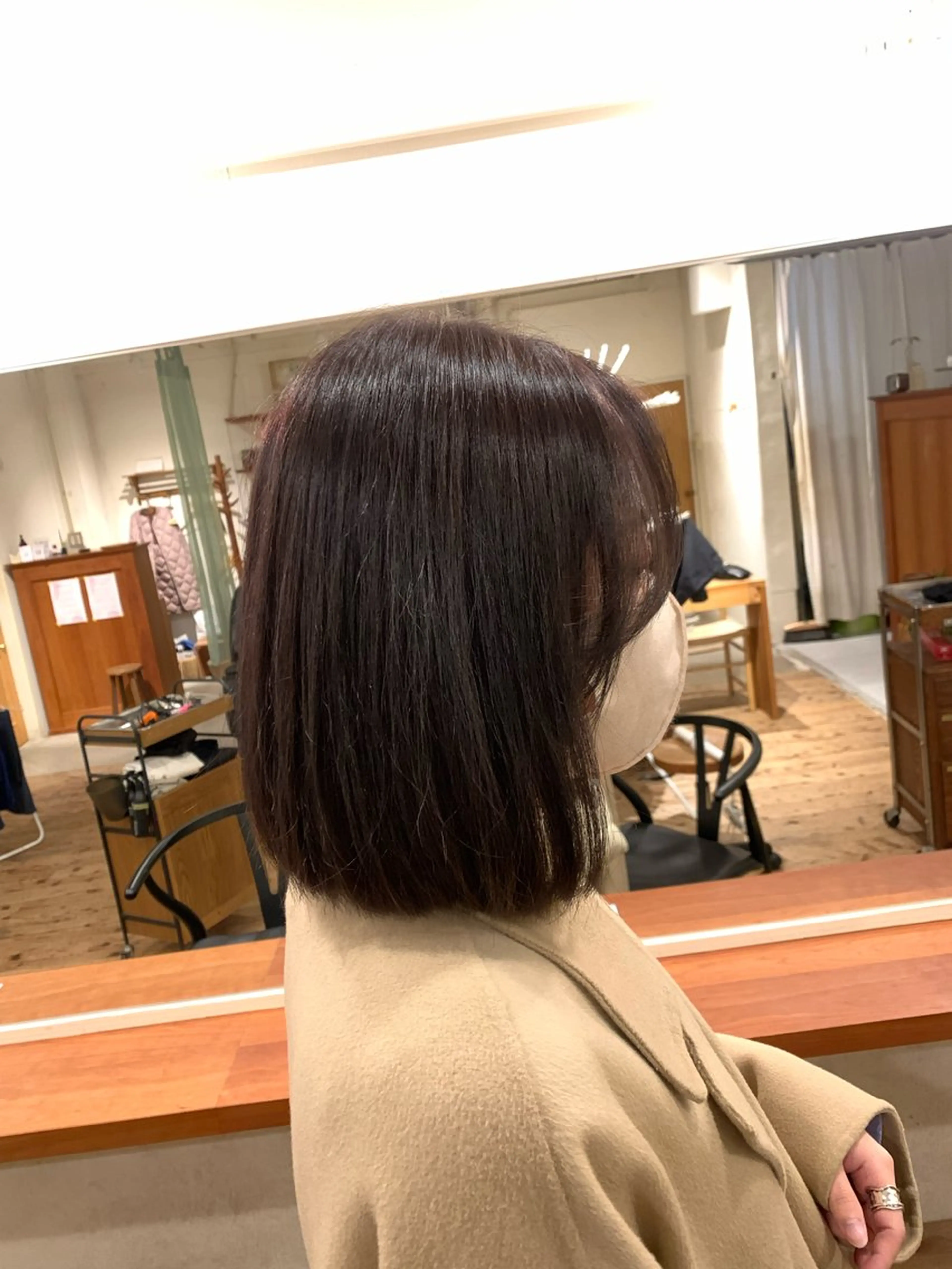 ミディアム ボブ 斉藤 優月のヘアスタイル