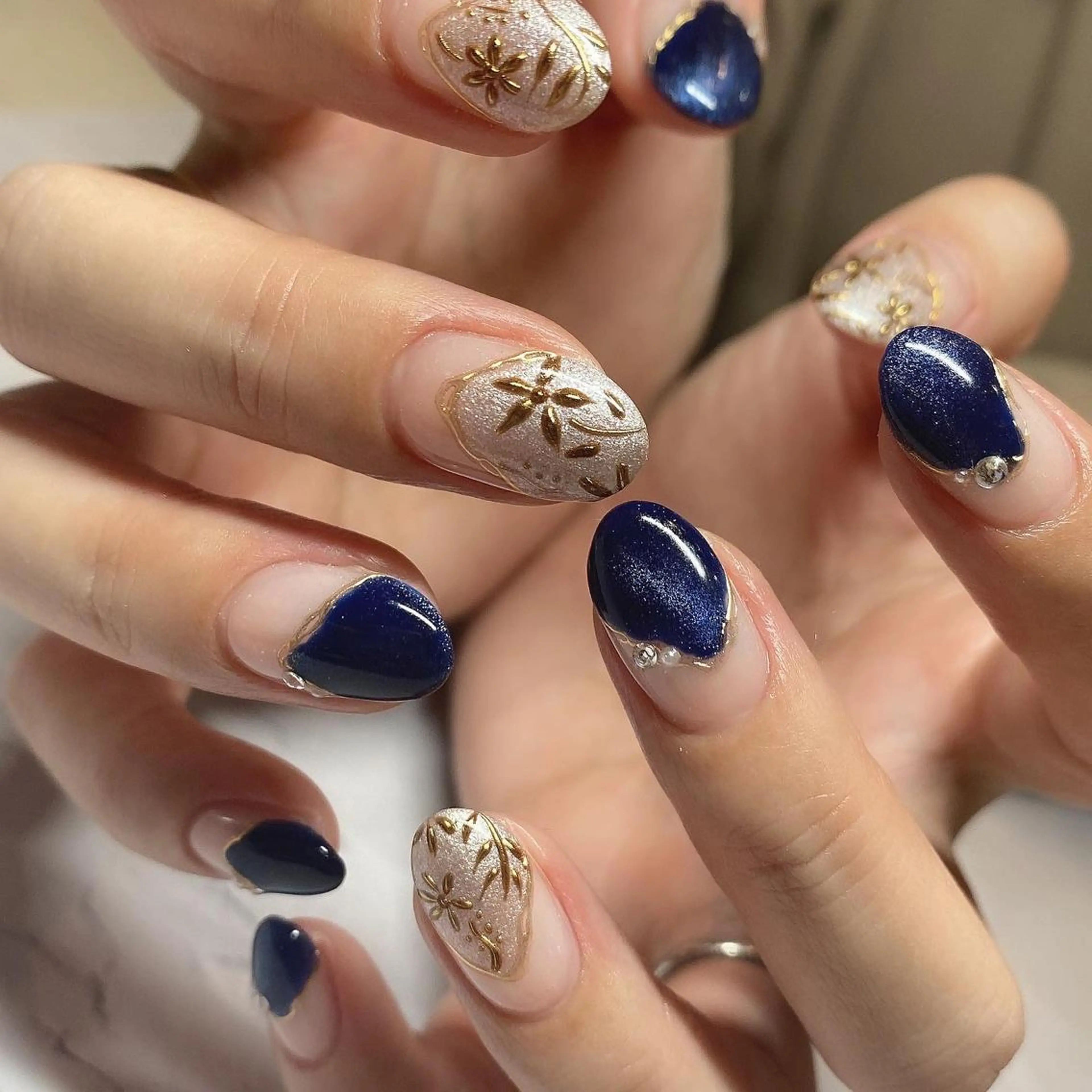 ネイル アートネイル ミラーネイル ハンドネイル Sympa:) YURIKAのネイルデザイン