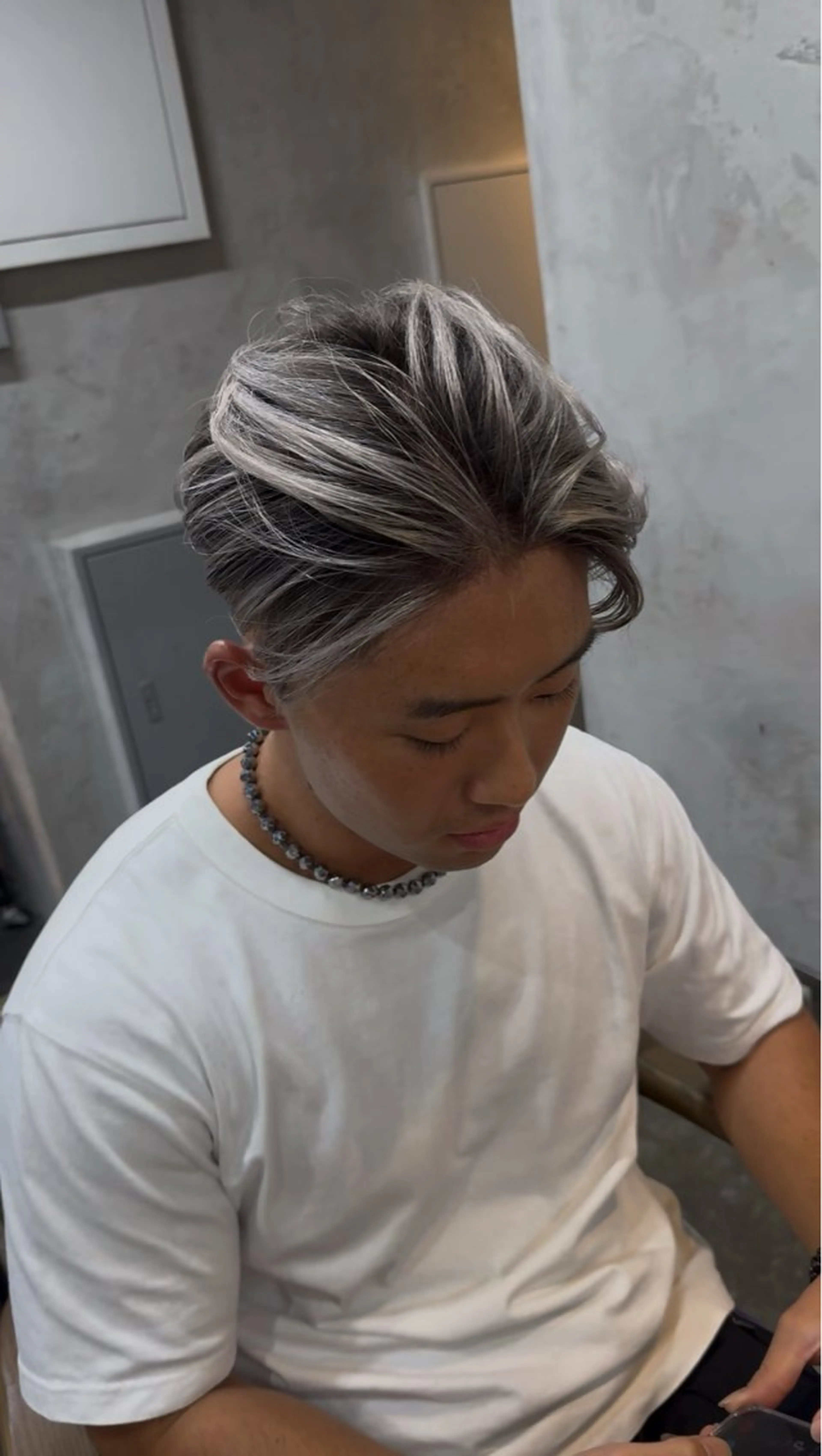 カラー メンズ メンズバレイヤージュ メンズブリーチ バレイヤージュ ブリーチ カット ヘアカラー 🇺🇸🌊矢野 翔太🌞🗽のヘアスタイル