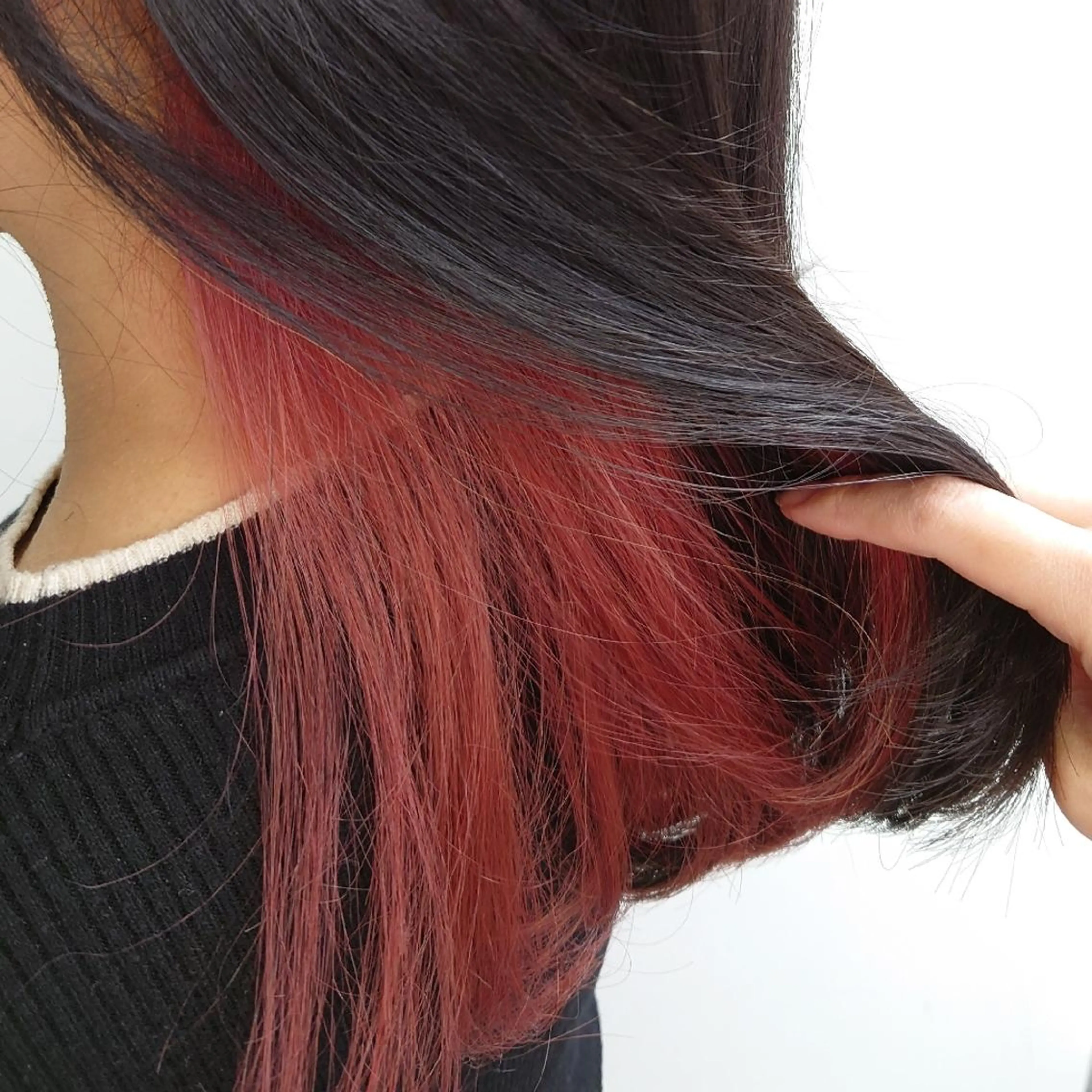 ミディアム ヘアアレンジ カラー ハーフアップ お団子ヘア 黒髪 ブリーチ イルミナカラー カット ヘアカラー トリートメント かわい ゆうな 髪質改善/縮毛矯正のヘアスタイル