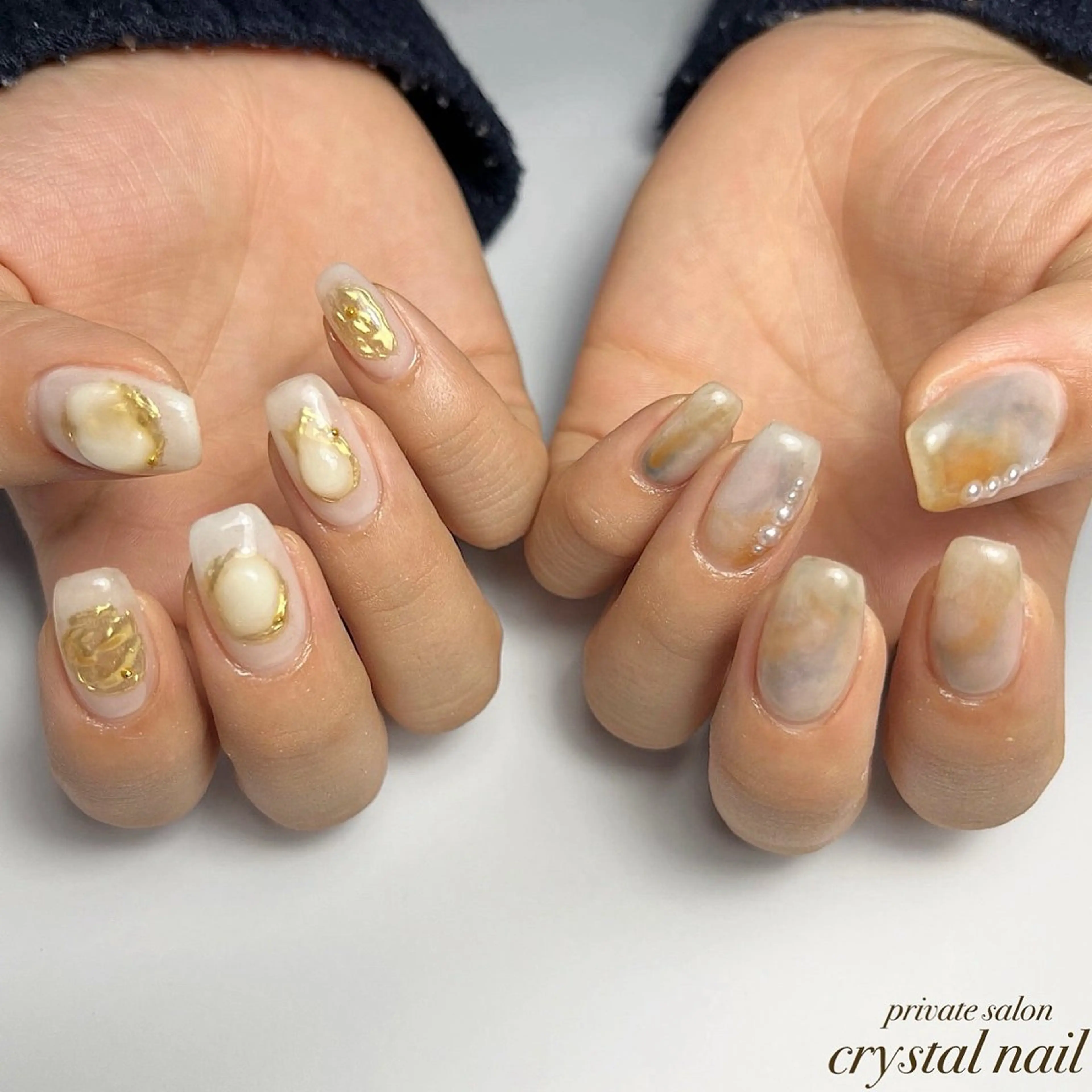 ネイル ニュアンスネイル Crystal Nailのネイルデザイン