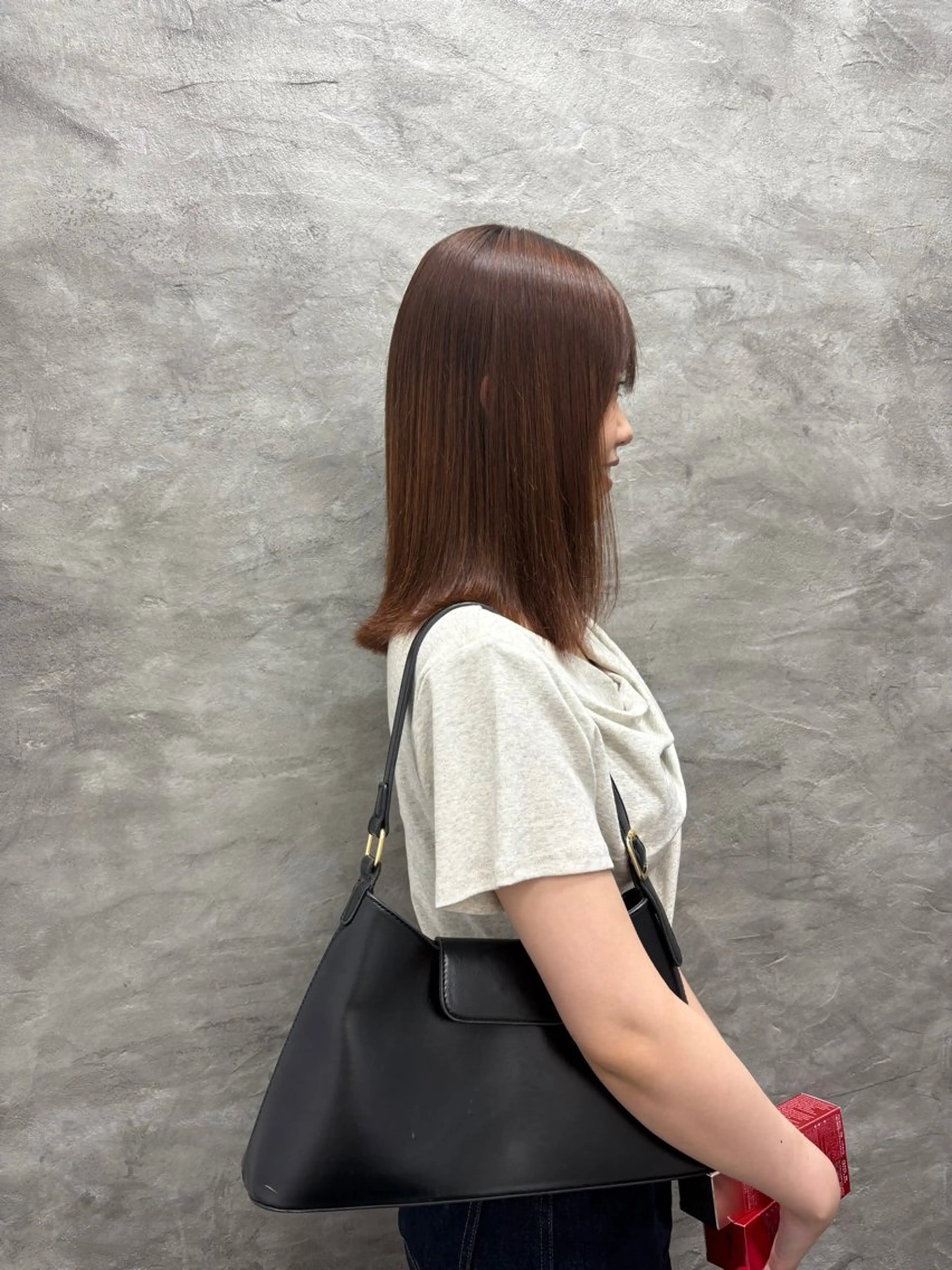 ミディアム 縮毛矯正 ルプラボウ/豊川 篠島 みなみのヘアスタイル