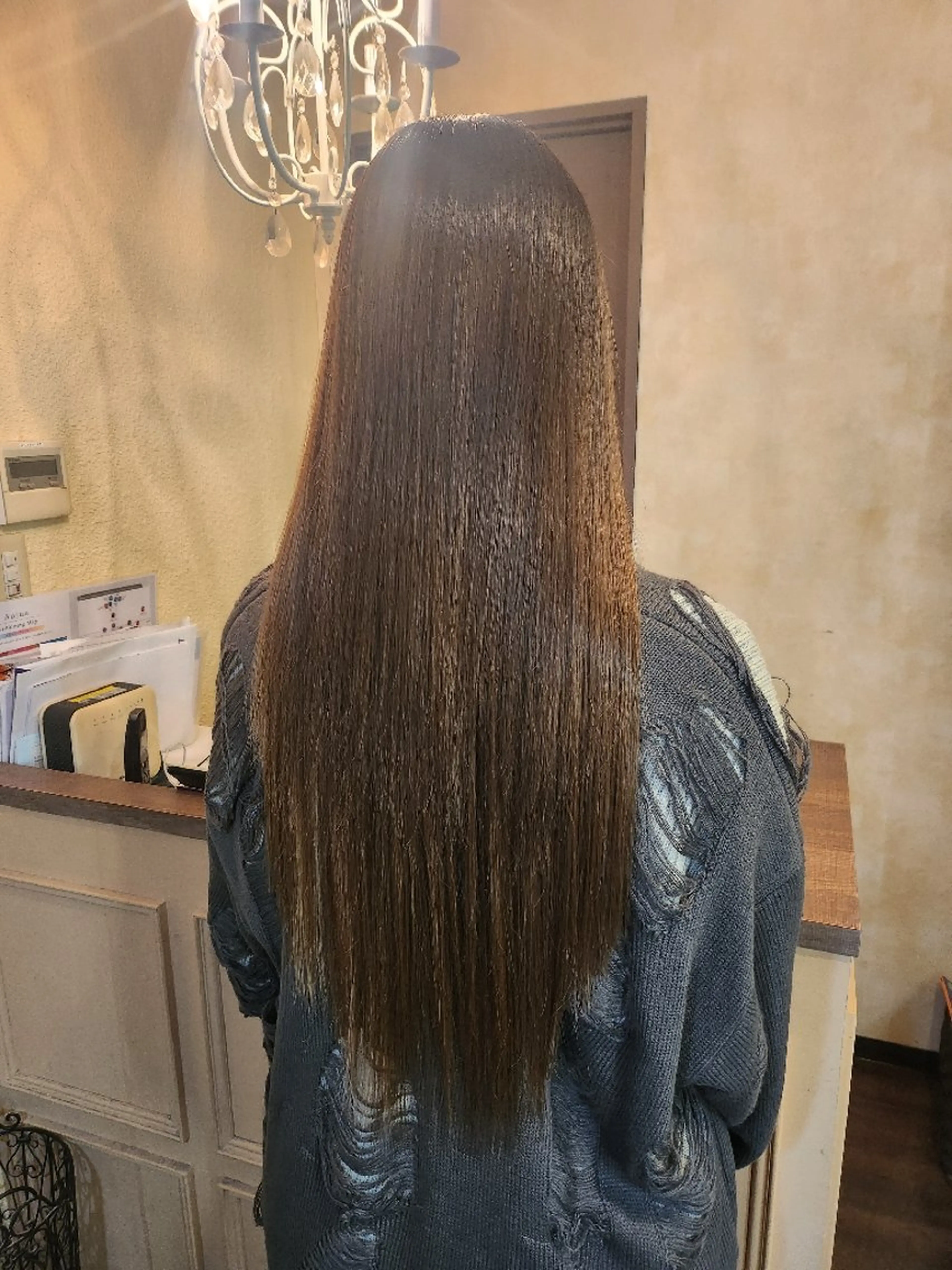 ロング ヘアアレンジ シールエクステ エクステ ロング カット エクステ 田井中 悠紀のヘアスタイル