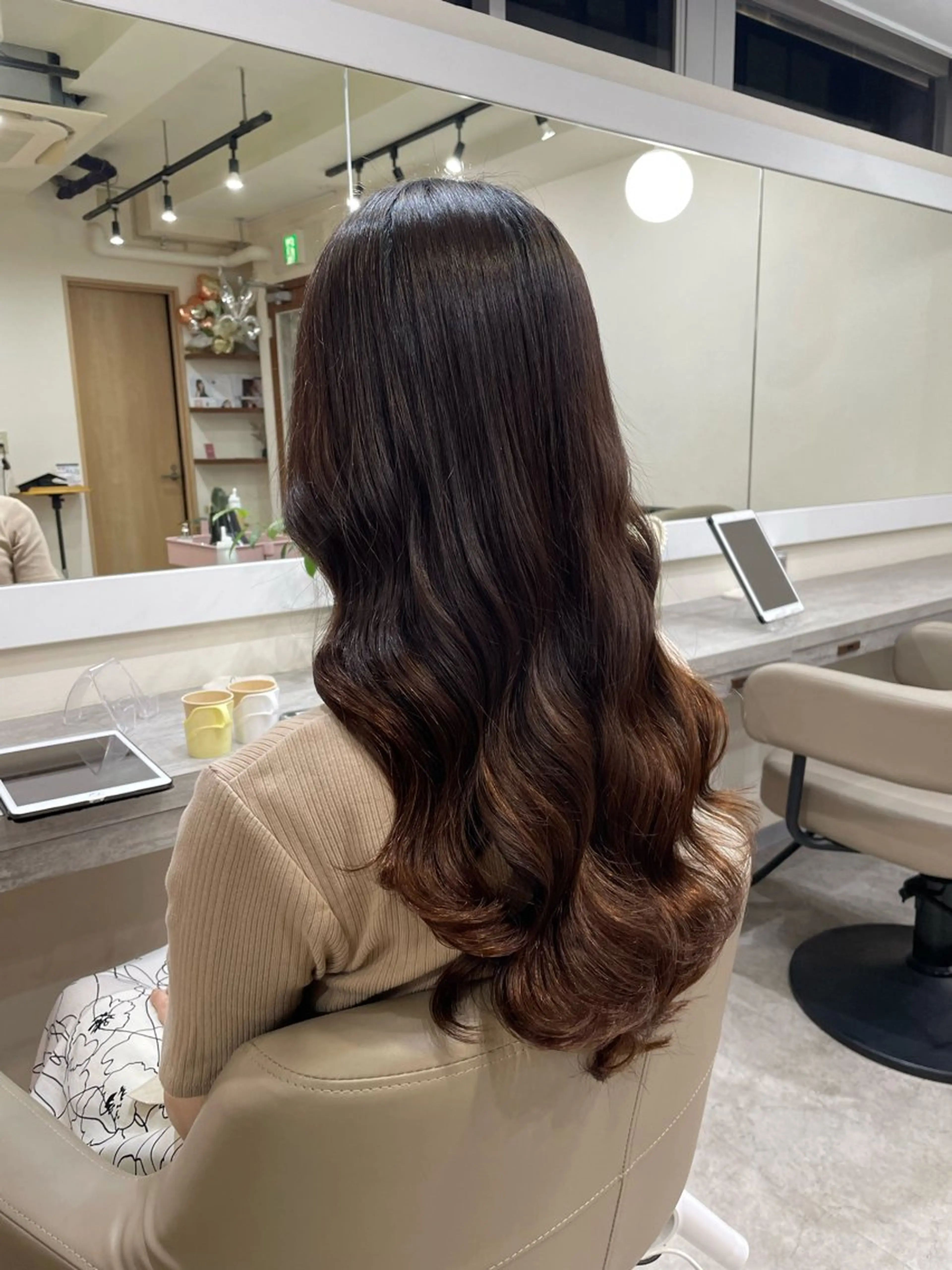 ロング 韓国風パーマ/ヘア セット/店長みづきのヘアスタイル