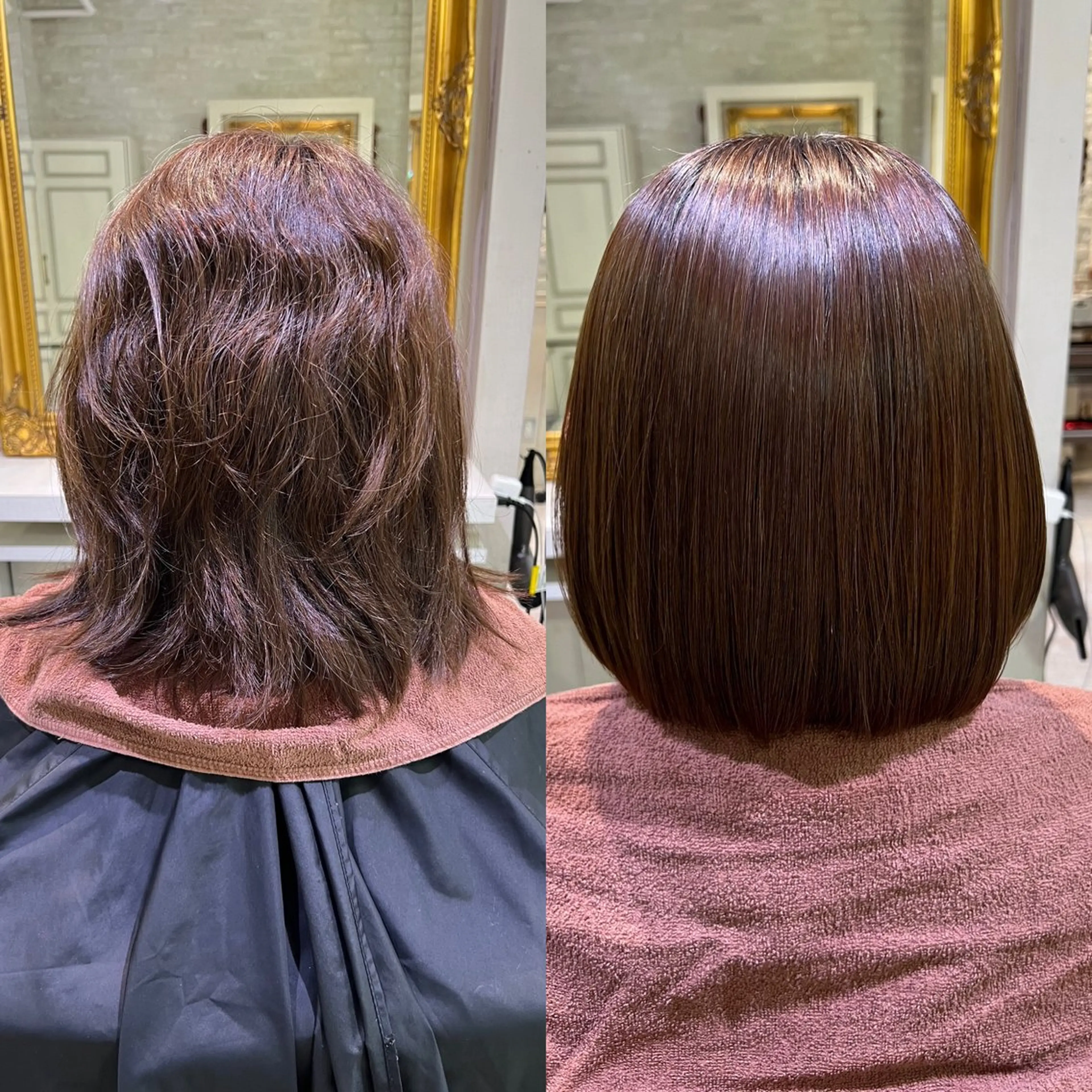 ミディアム 阿部 泰博のヘアスタイル