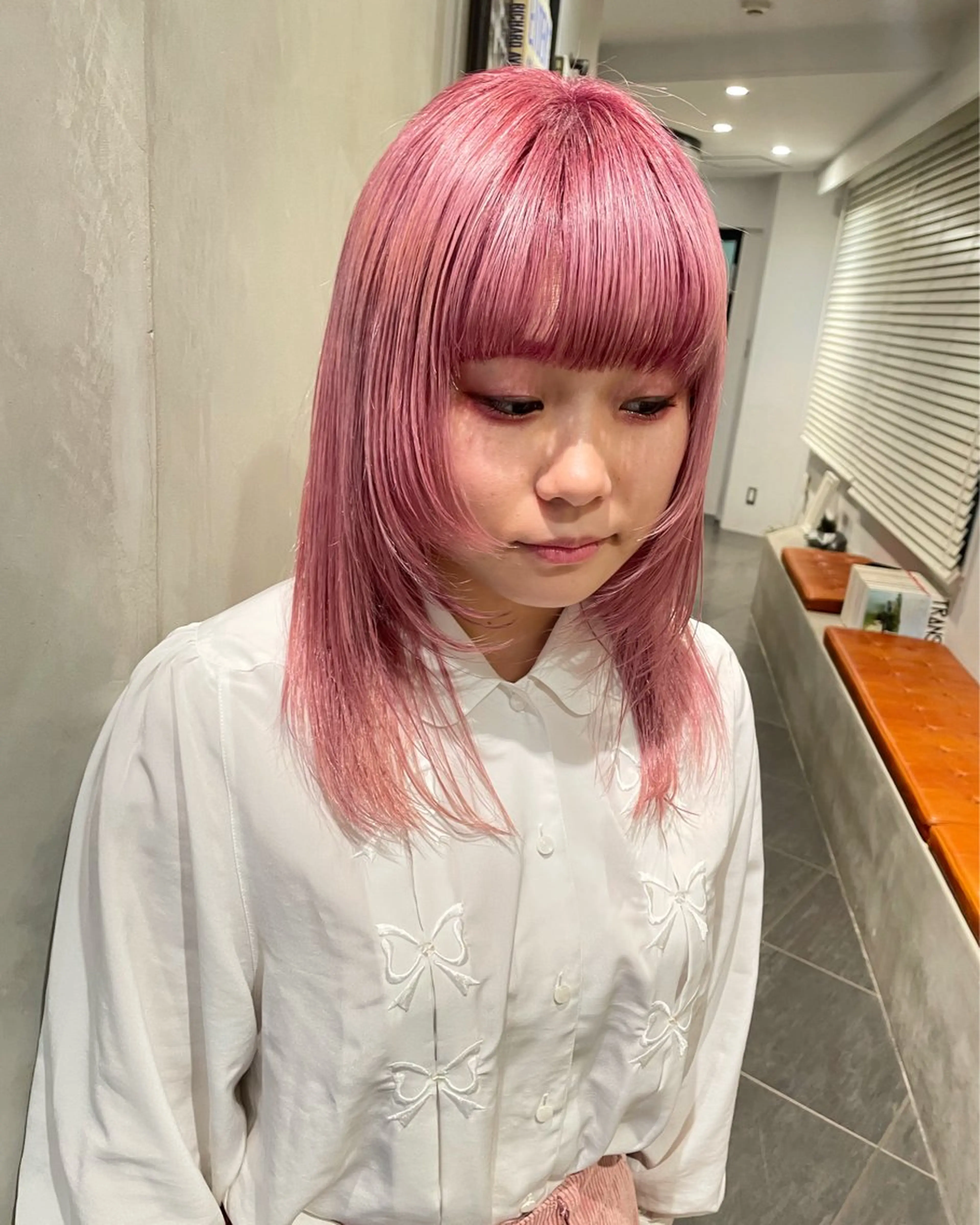 ミディアム カラー カット ヘアカラー トリートメント 優作 〜圧倒的信頼〜のヘアスタイル