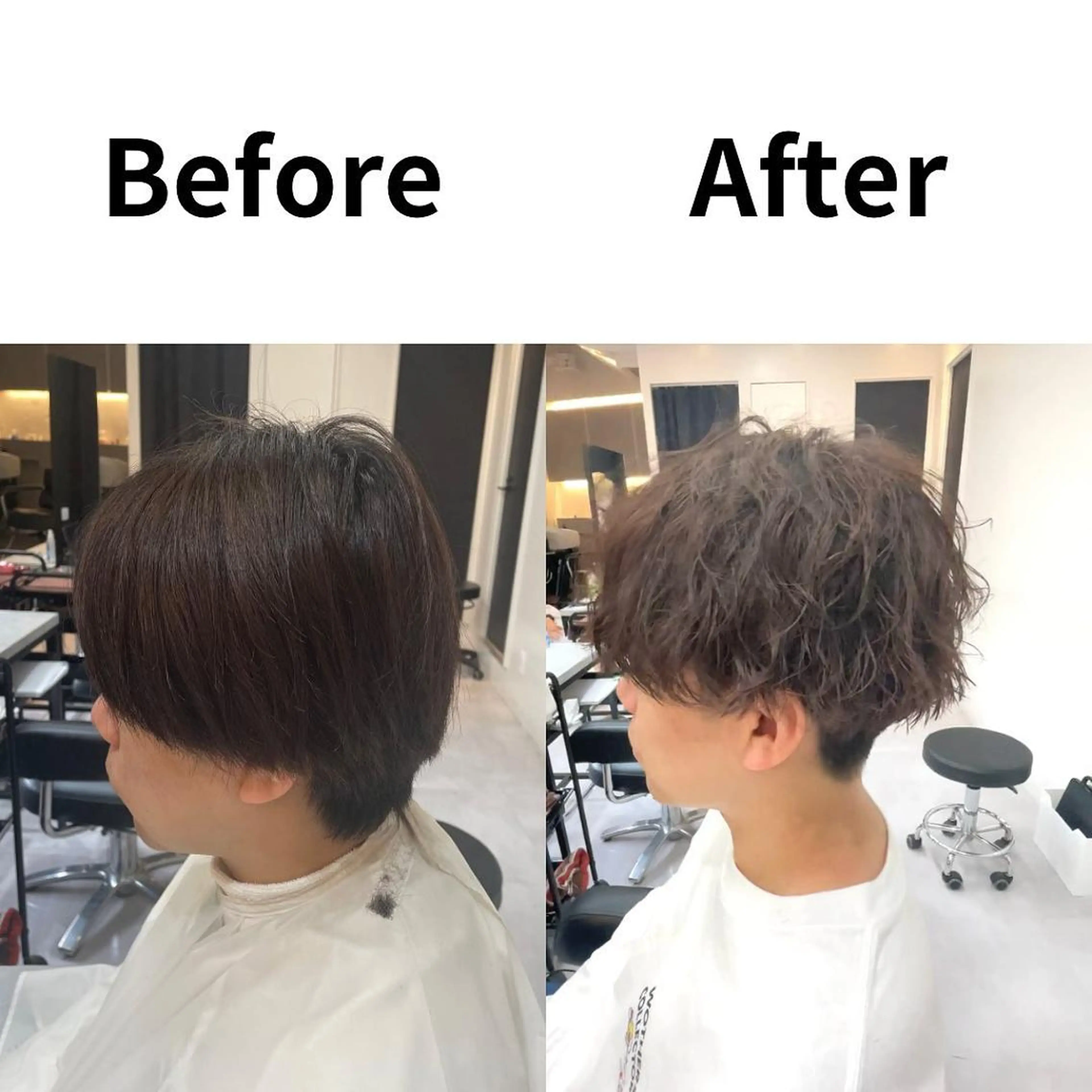 ショート 髪質改善× 白髪ぼかし溝江のヘアスタイル