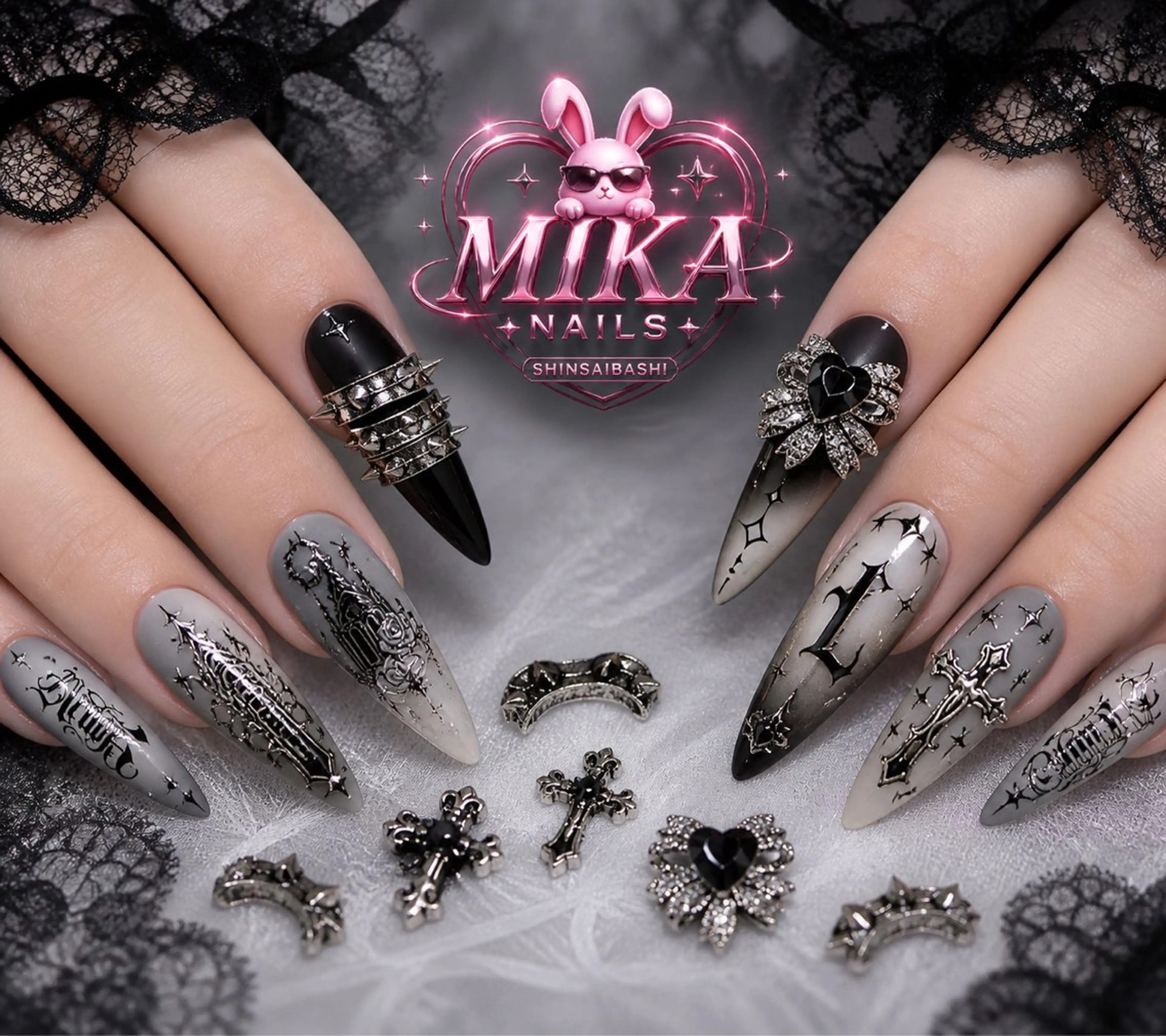ネイル ハンドネイル フットネイル ハンドケア Mika Nails 心斎橋のネイルデザイン
