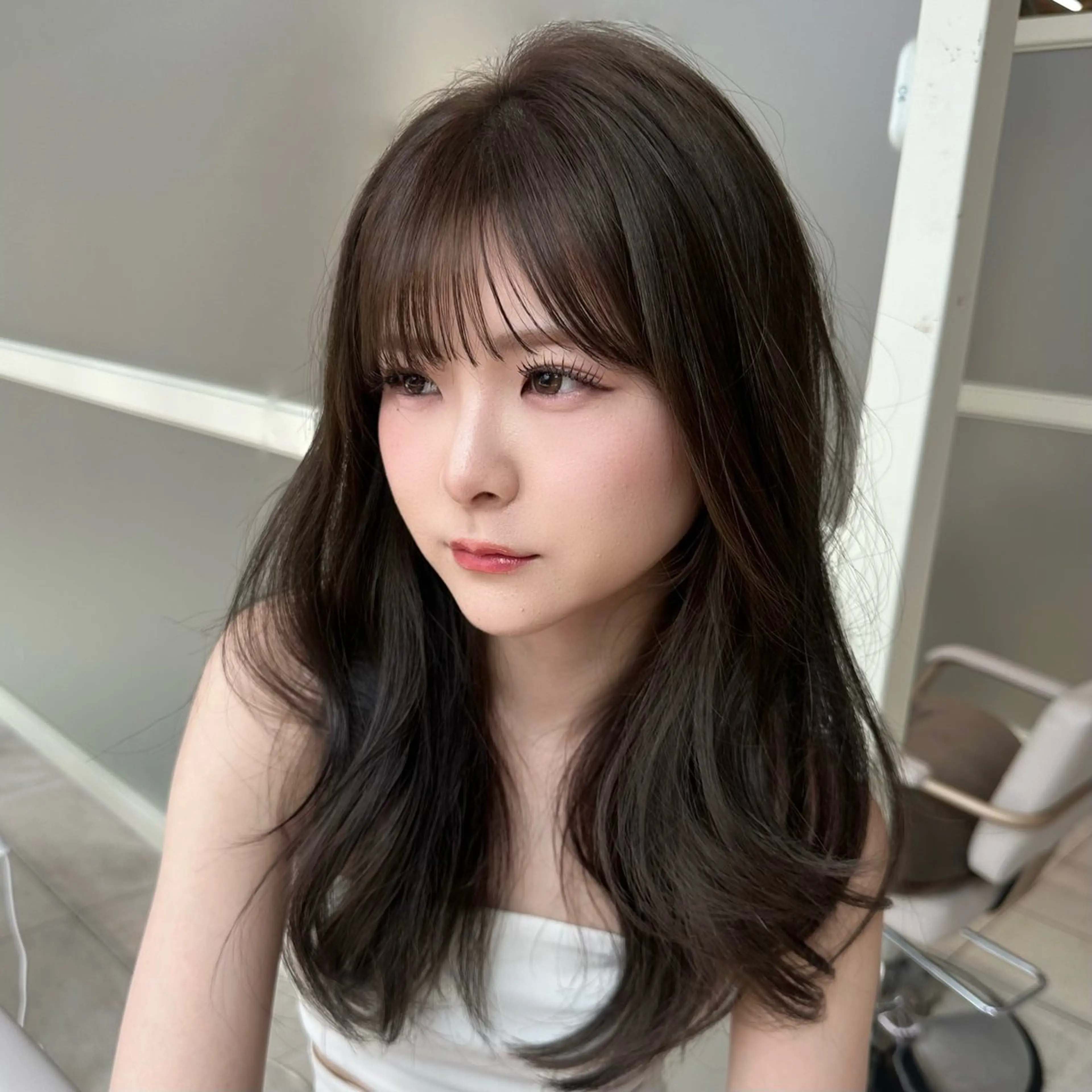 セミロング カット トリートメント 似合わせレイヤー/ 透明感カラーのヘアスタイル