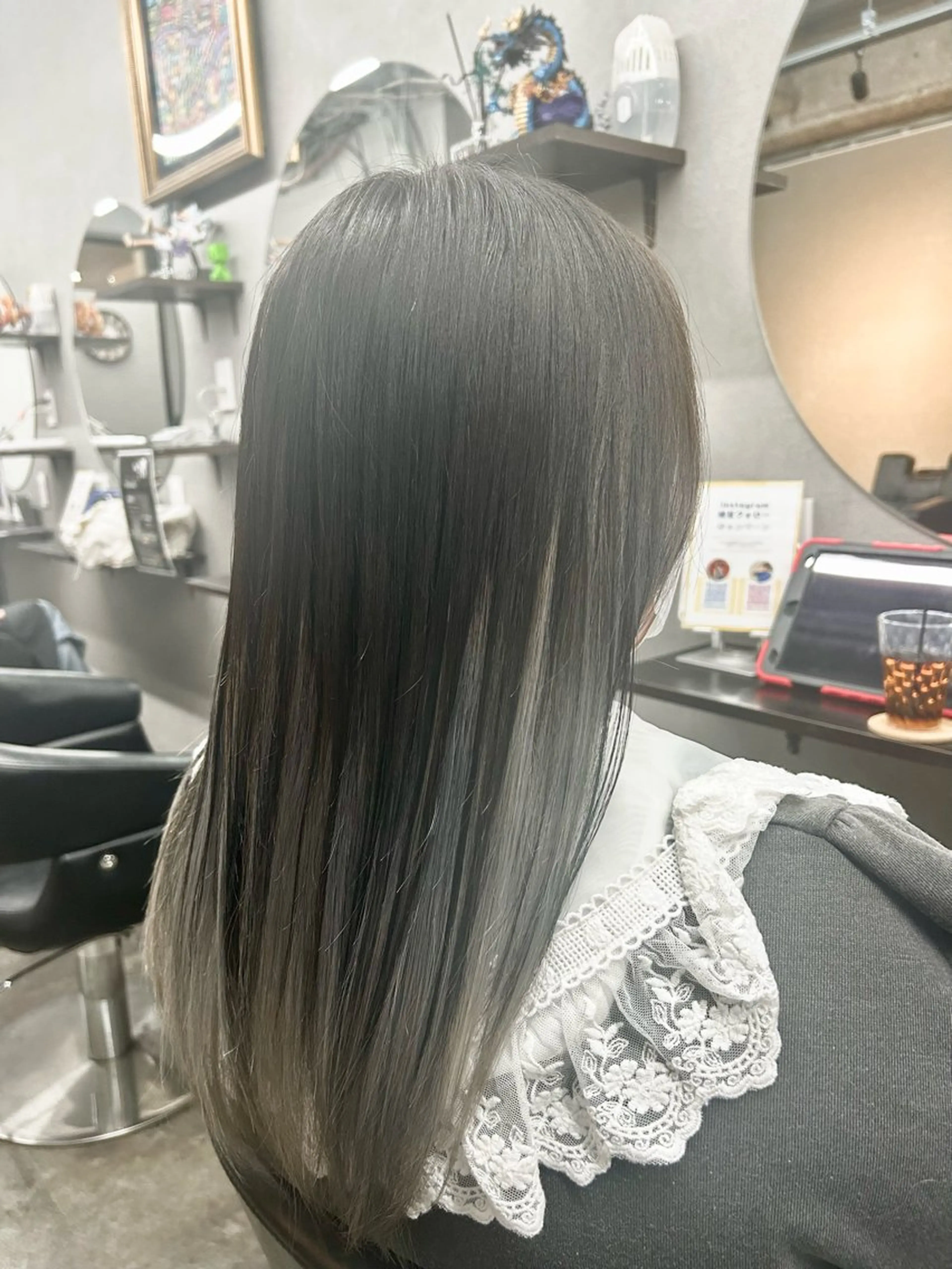 ロング カラー カット ヘアカラー ゲーマー美容師 KENTOのヘアスタイル