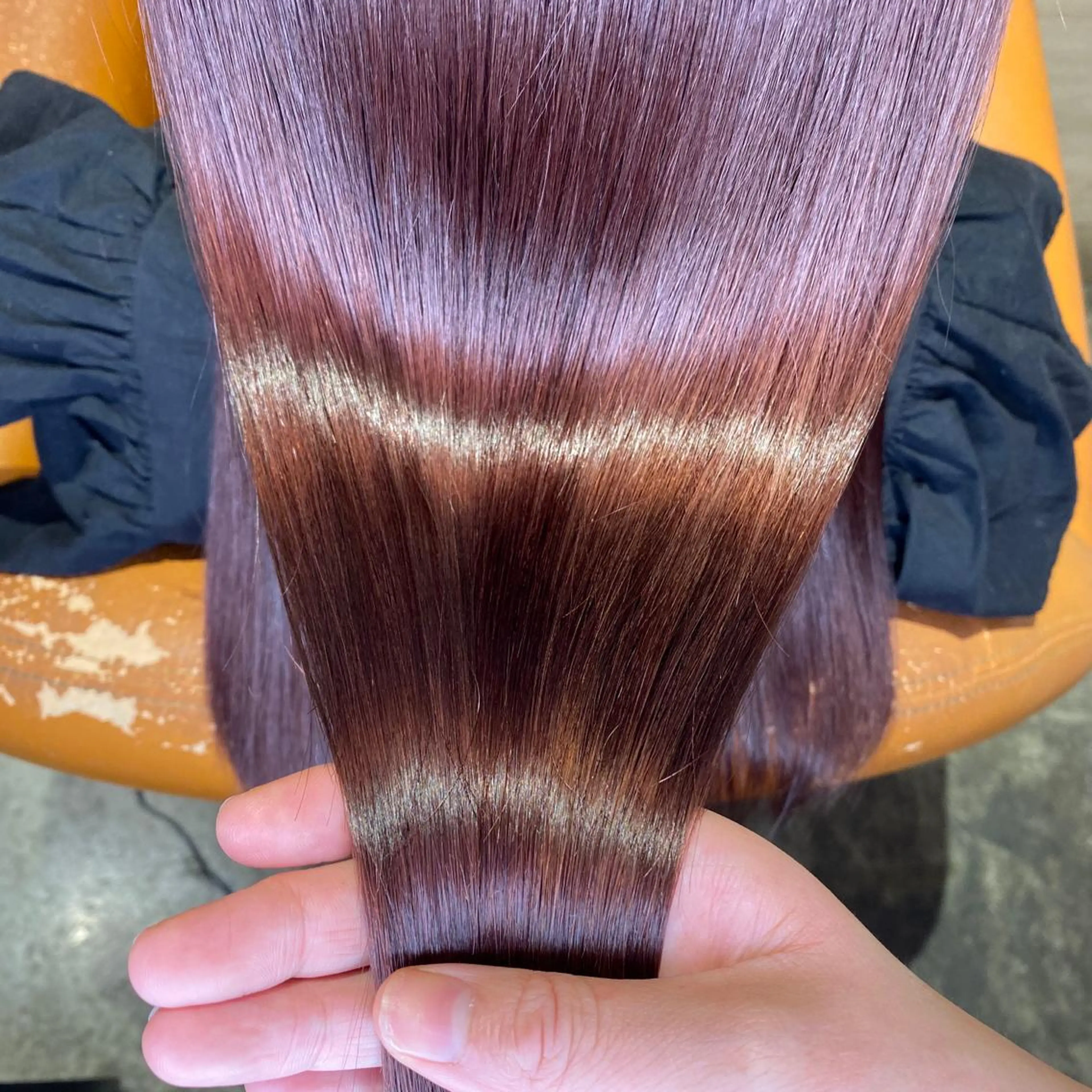 セミロング カラー イルミナカラー トリートメント 髪質改善×矯正🫧 韓国ヘアasamiのヘアスタイル