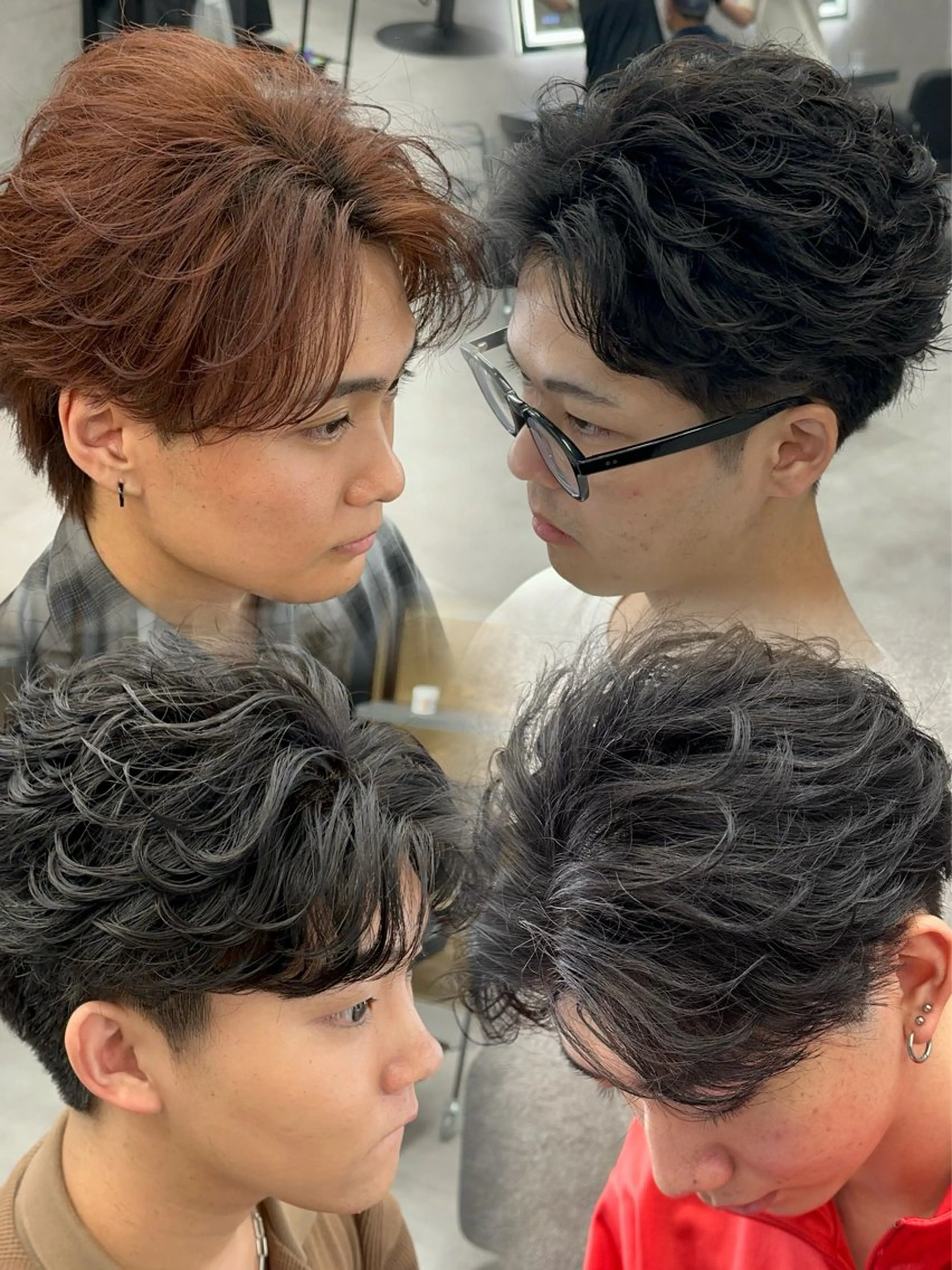 カラー パーマ メンズ フェザーパーマ メンズパーマ カット パーマ 札幌美容室 /光👑のヘアスタイル