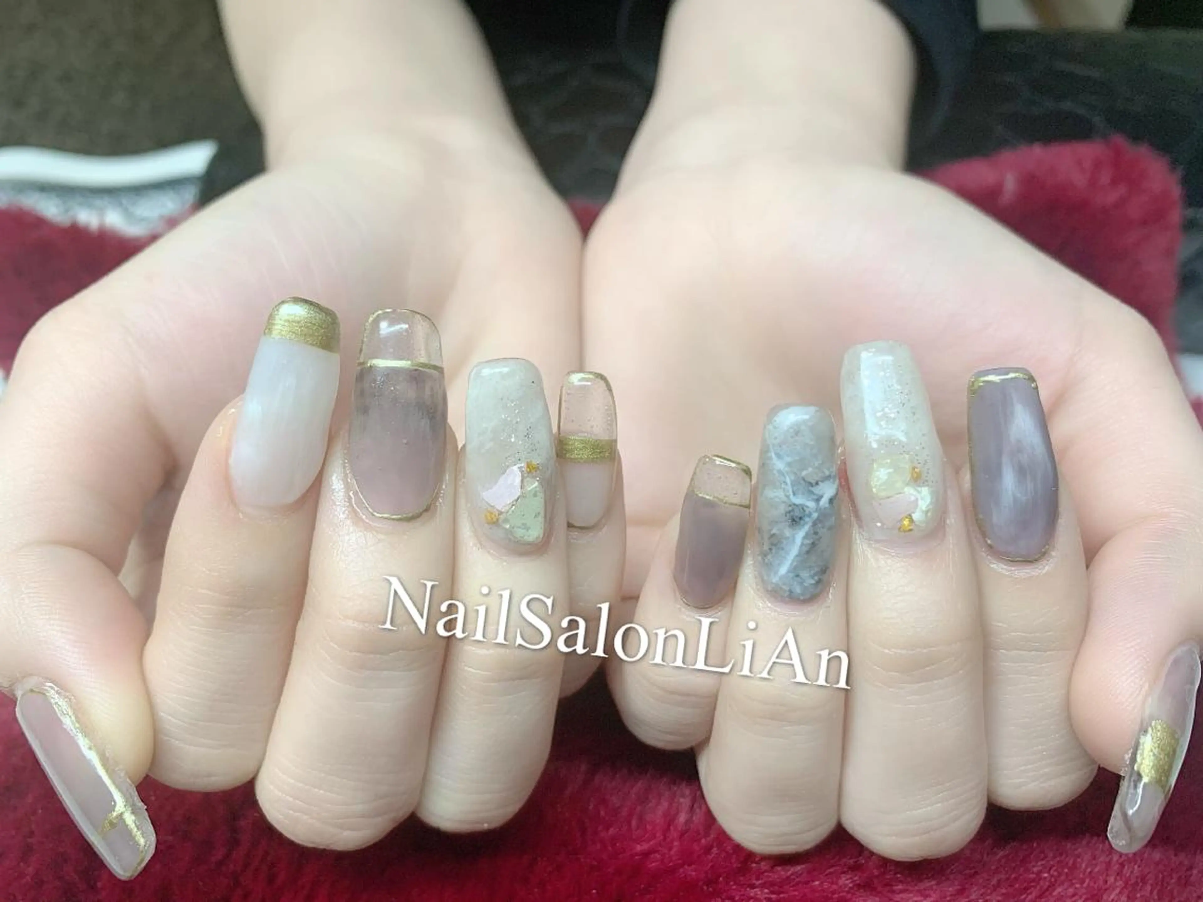 ネイル 持ち込み ハンドネイル NailSalon LiAnのネイルデザイン