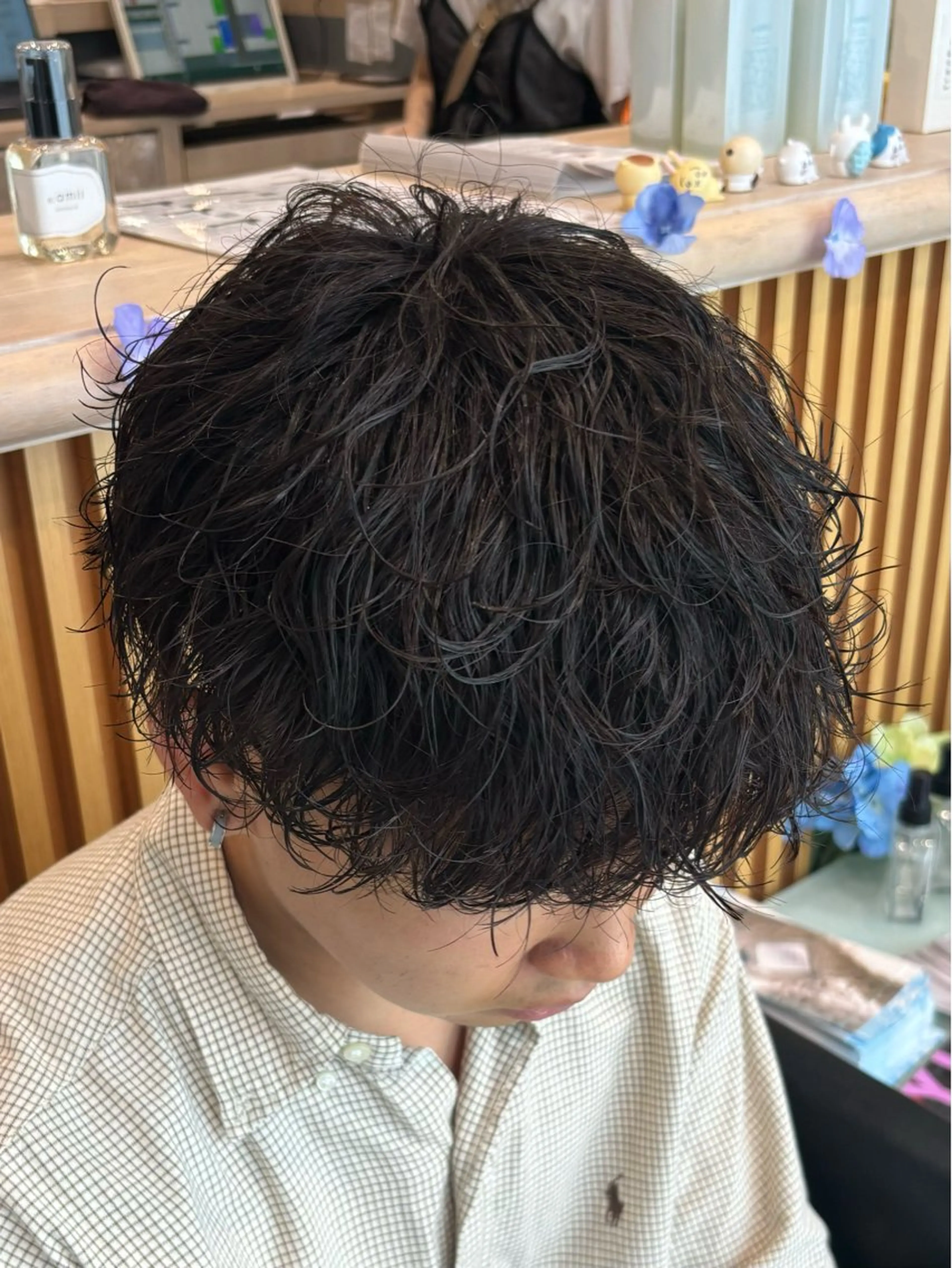 パーマ メンズ カット パーマ メンズパーマ、スパ イキー、上野星也のヘアスタイル