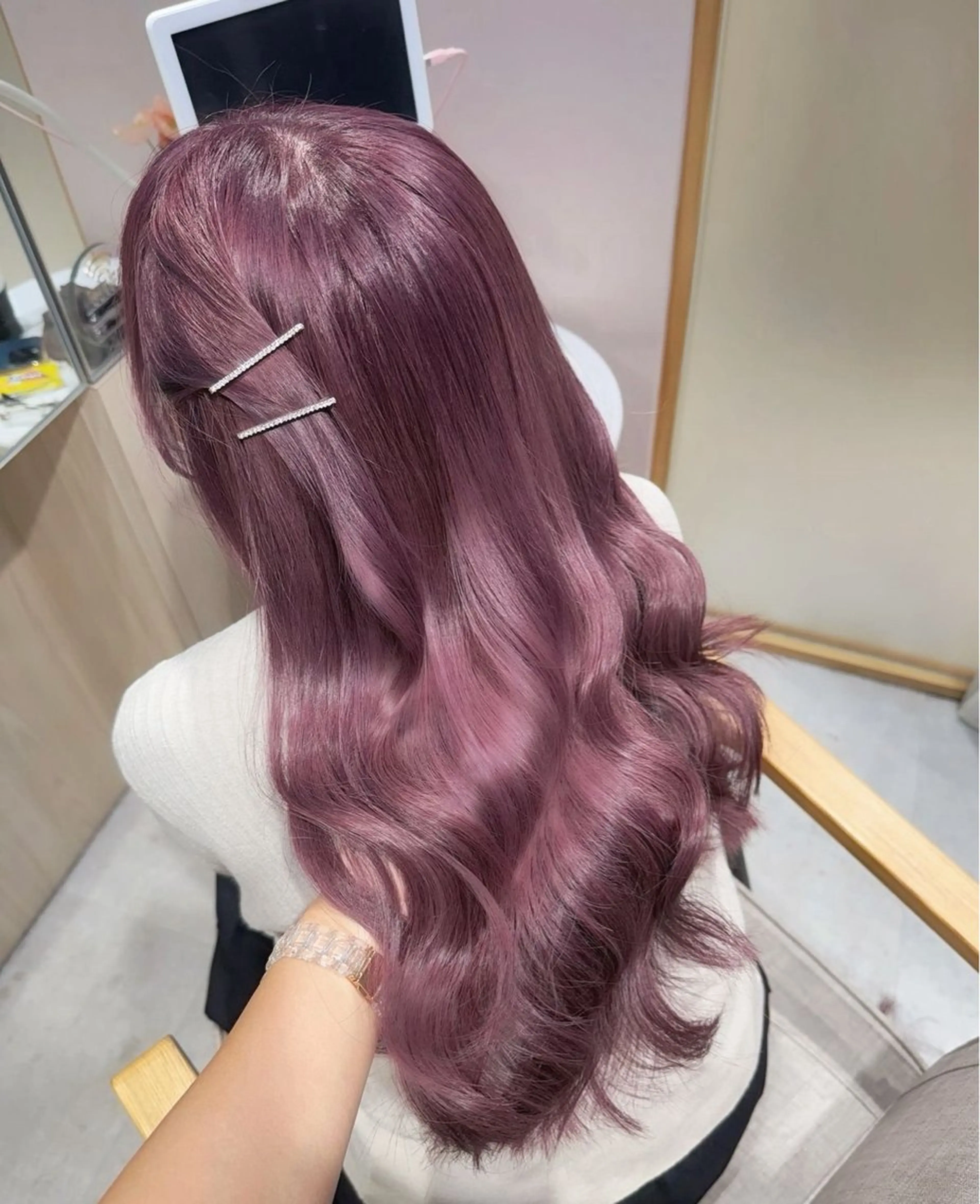 カラー ALBUM銀座店所属・池袋/ブリーチ 韓国🎀あやか🎀のヘアスタイル