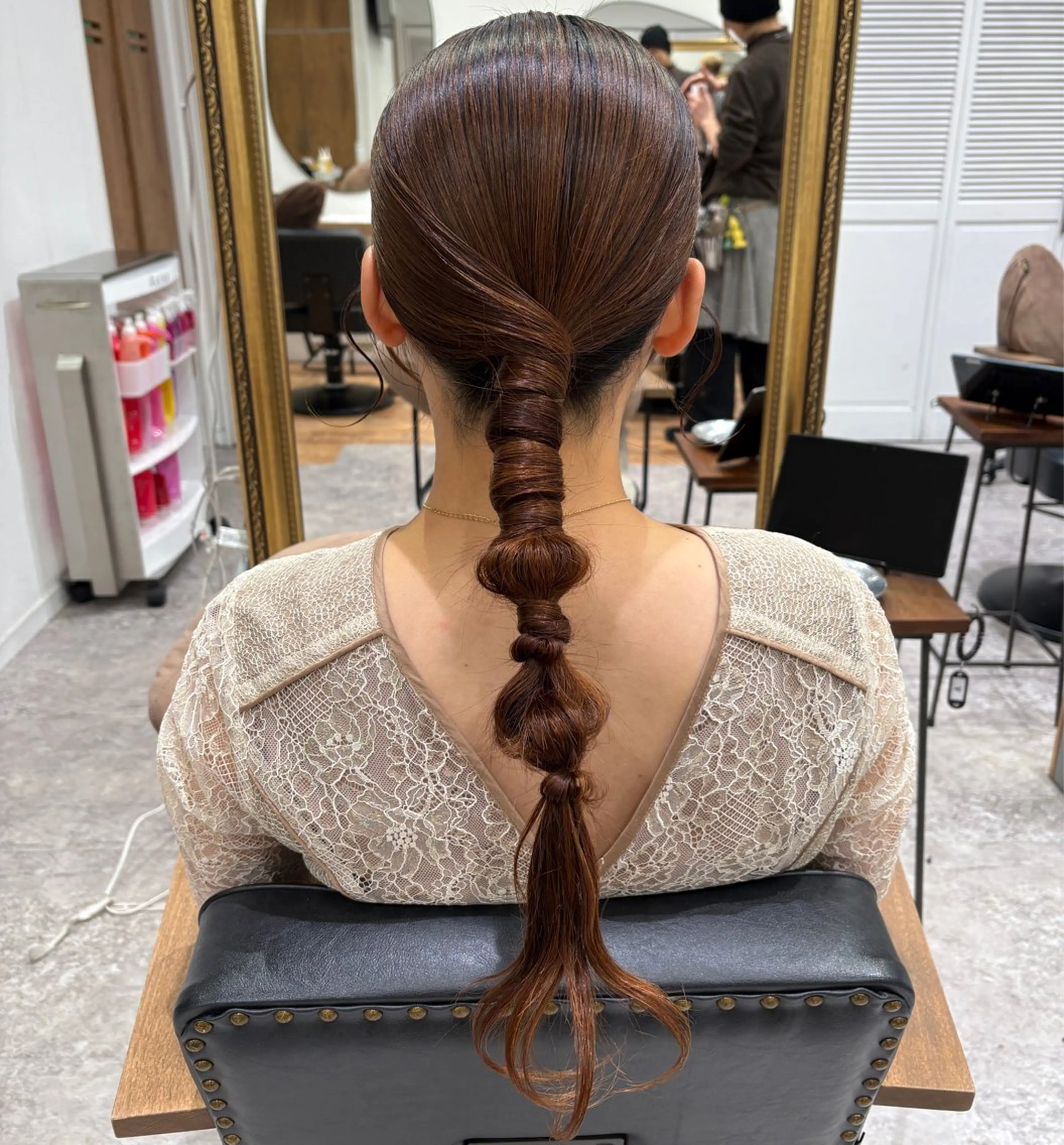 ヘアアレンジ ヘアセット ピンクカラーアレンジ 🩷AYANA🩷のヘアスタイル