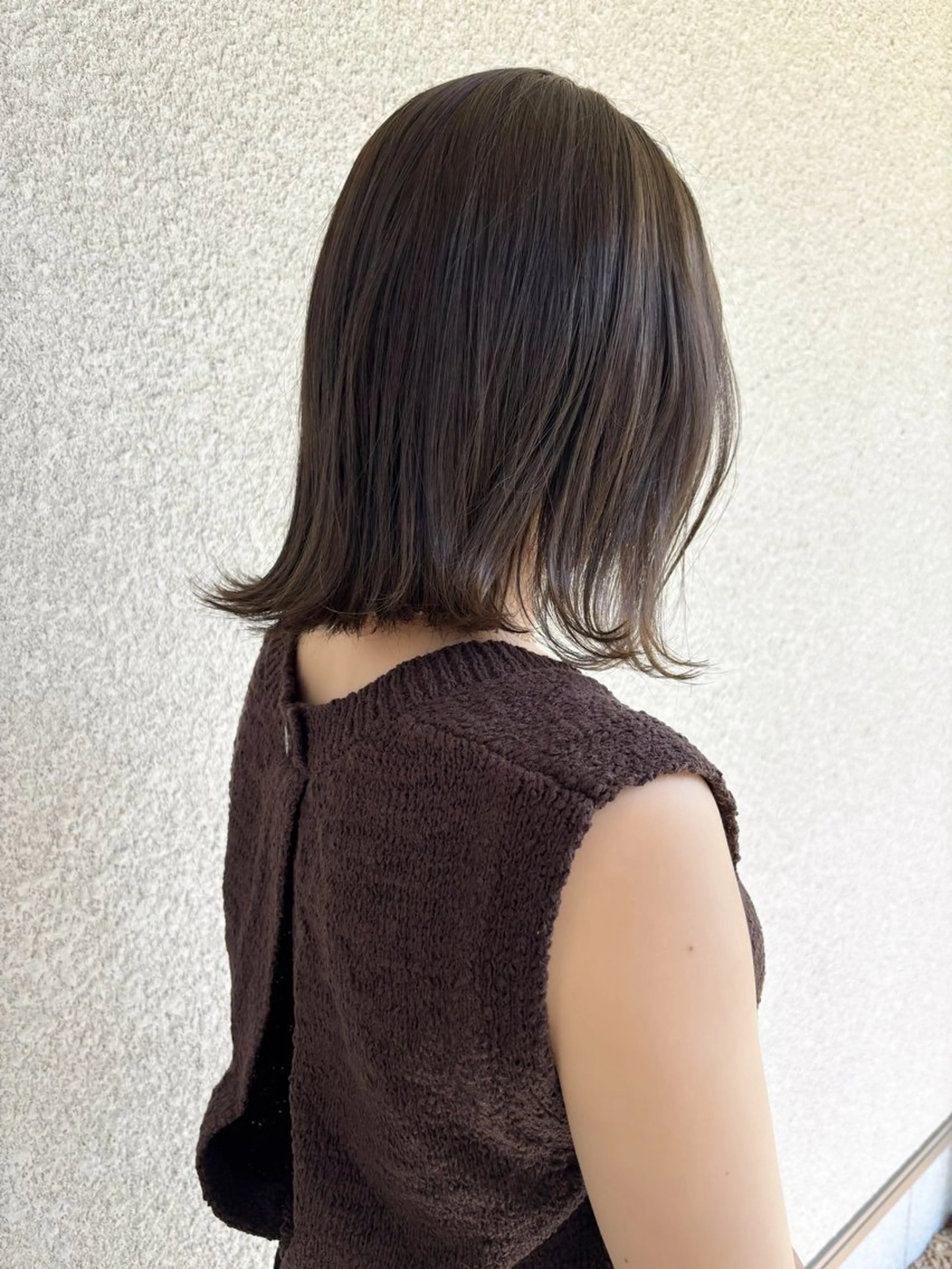 ミディアム カラー 透明感カラー カット ヘアカラー トリートメント 桑原 菜摘のヘアスタイル