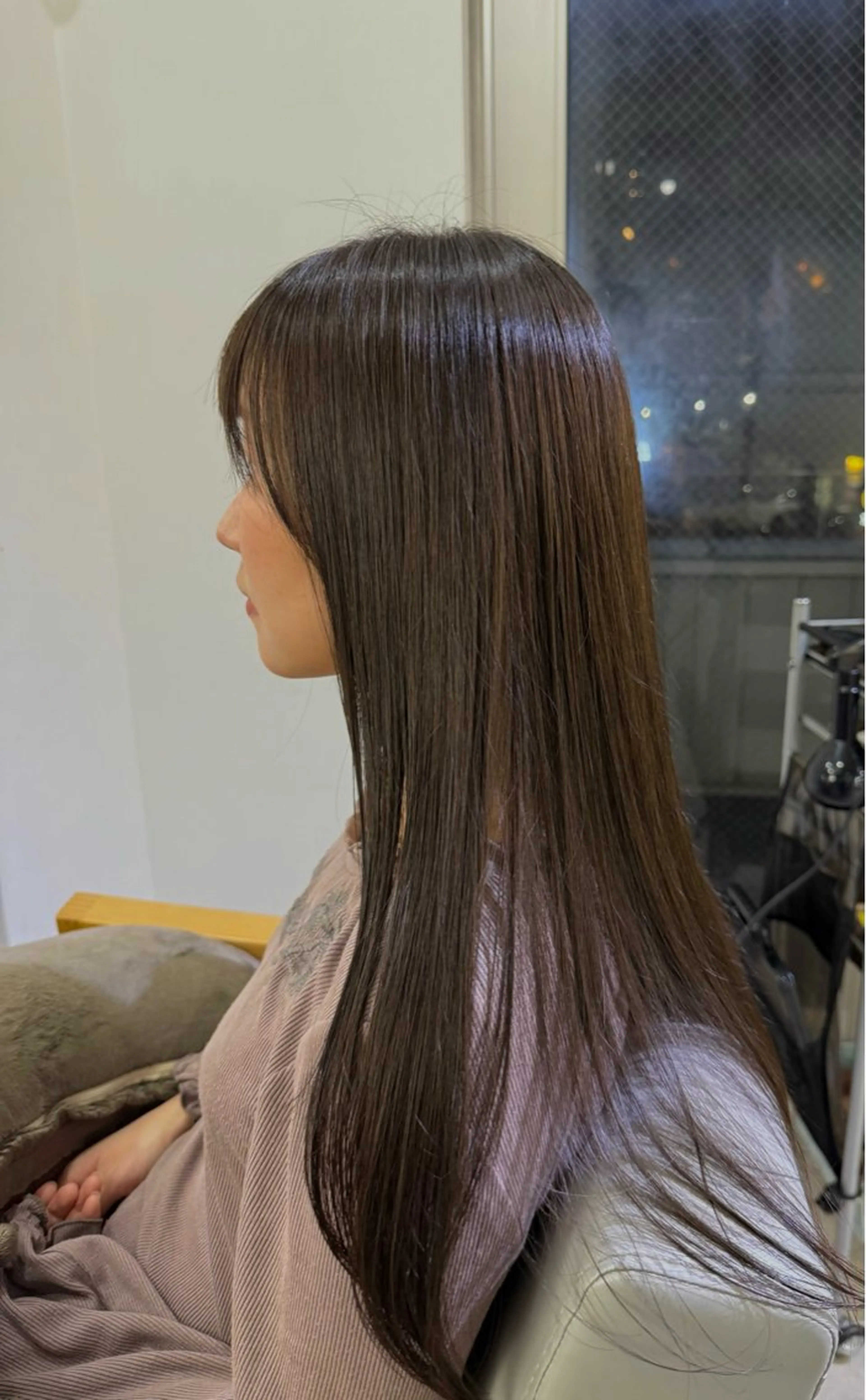 ロング カラー グレージュ オリーブグレージュ オリーブグレー 栄/メンズカット/ 二村 洸太朗のヘアスタイル