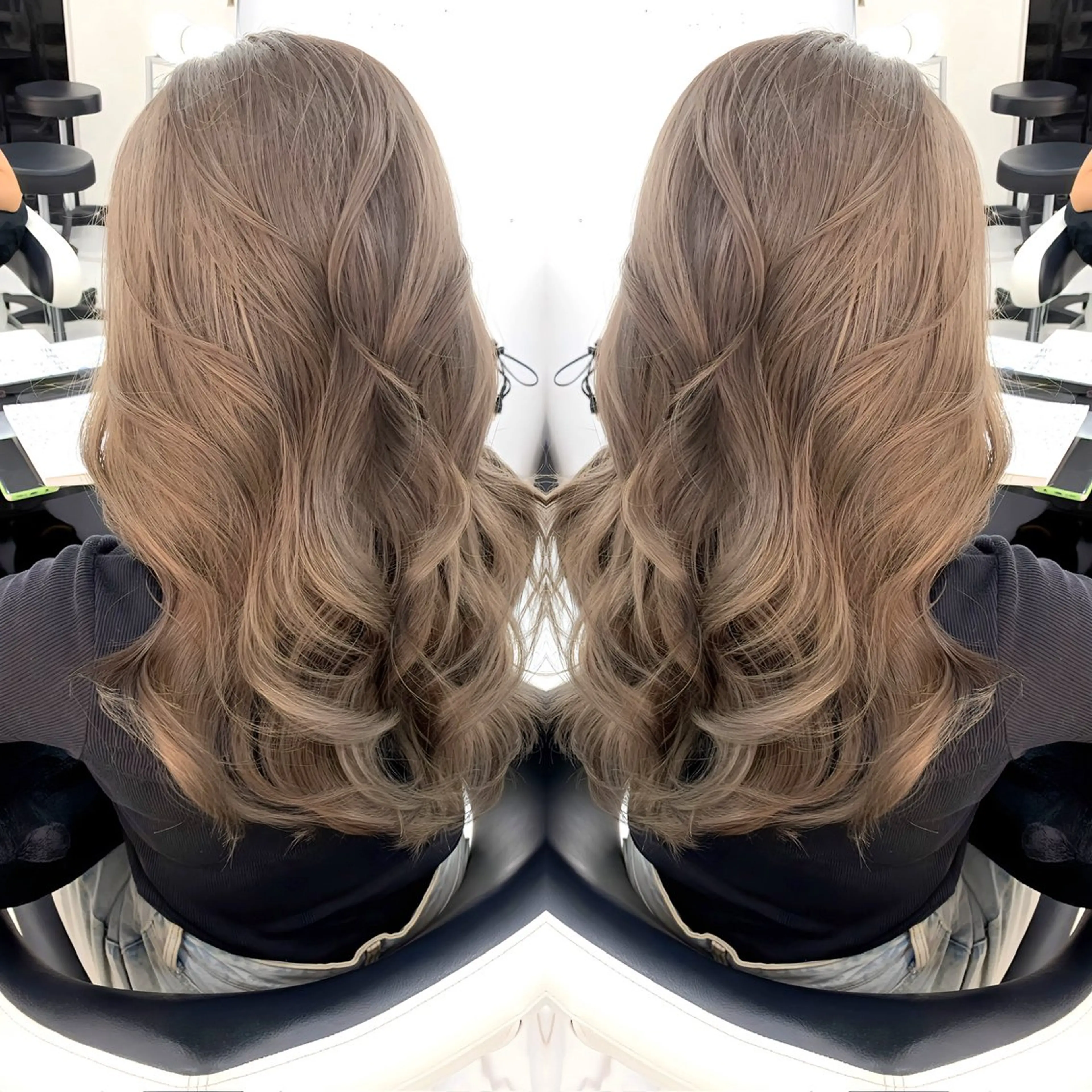 ロング カット ヘアカラー トリートメント 韓国ヘア/レイヤー /札幌駅/二平剣士郎のヘアスタイル