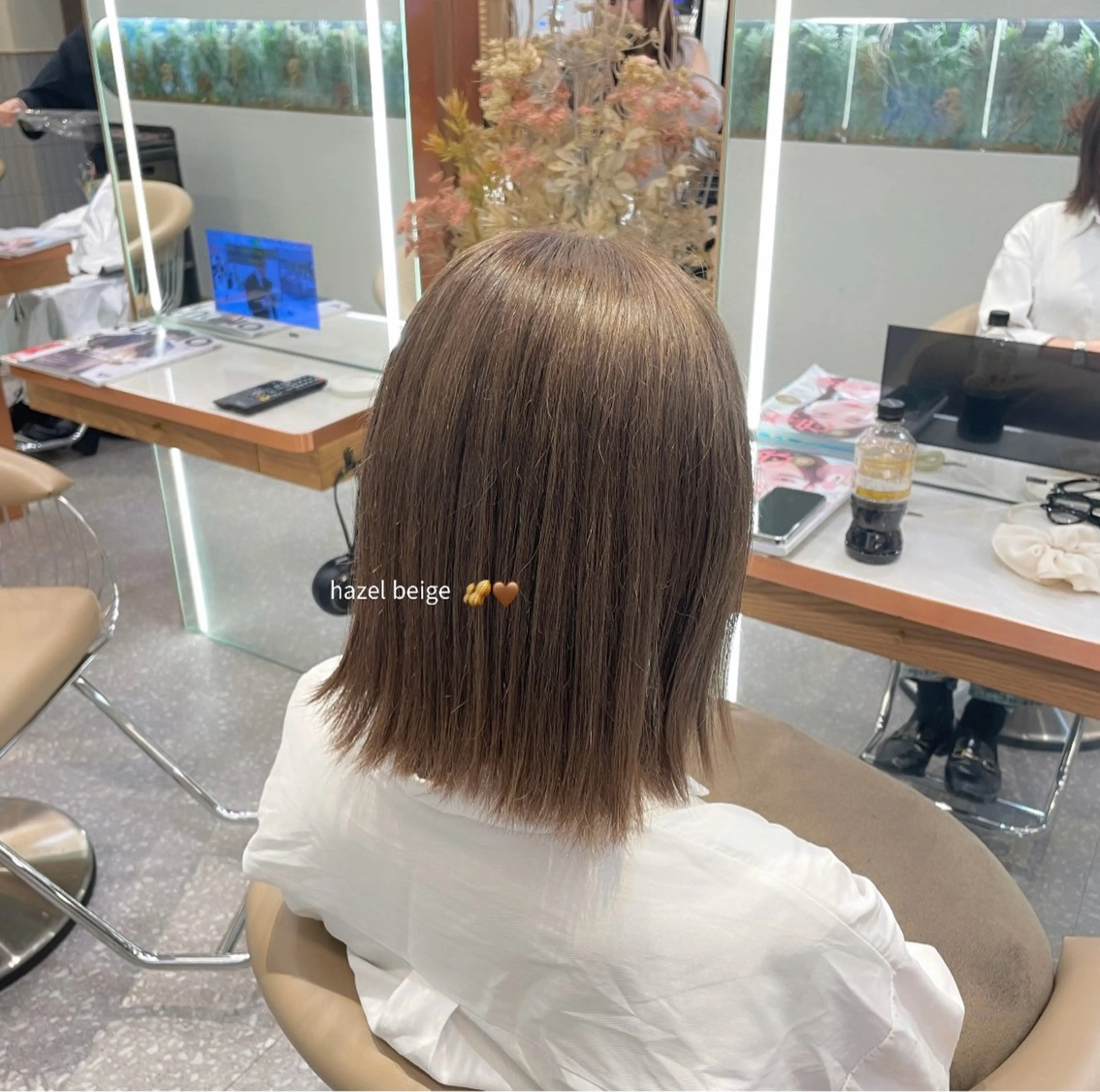 ショート カラー ベージュカラー 透明感カラー ヘーゼル 穴吹 涼のヘアスタイル