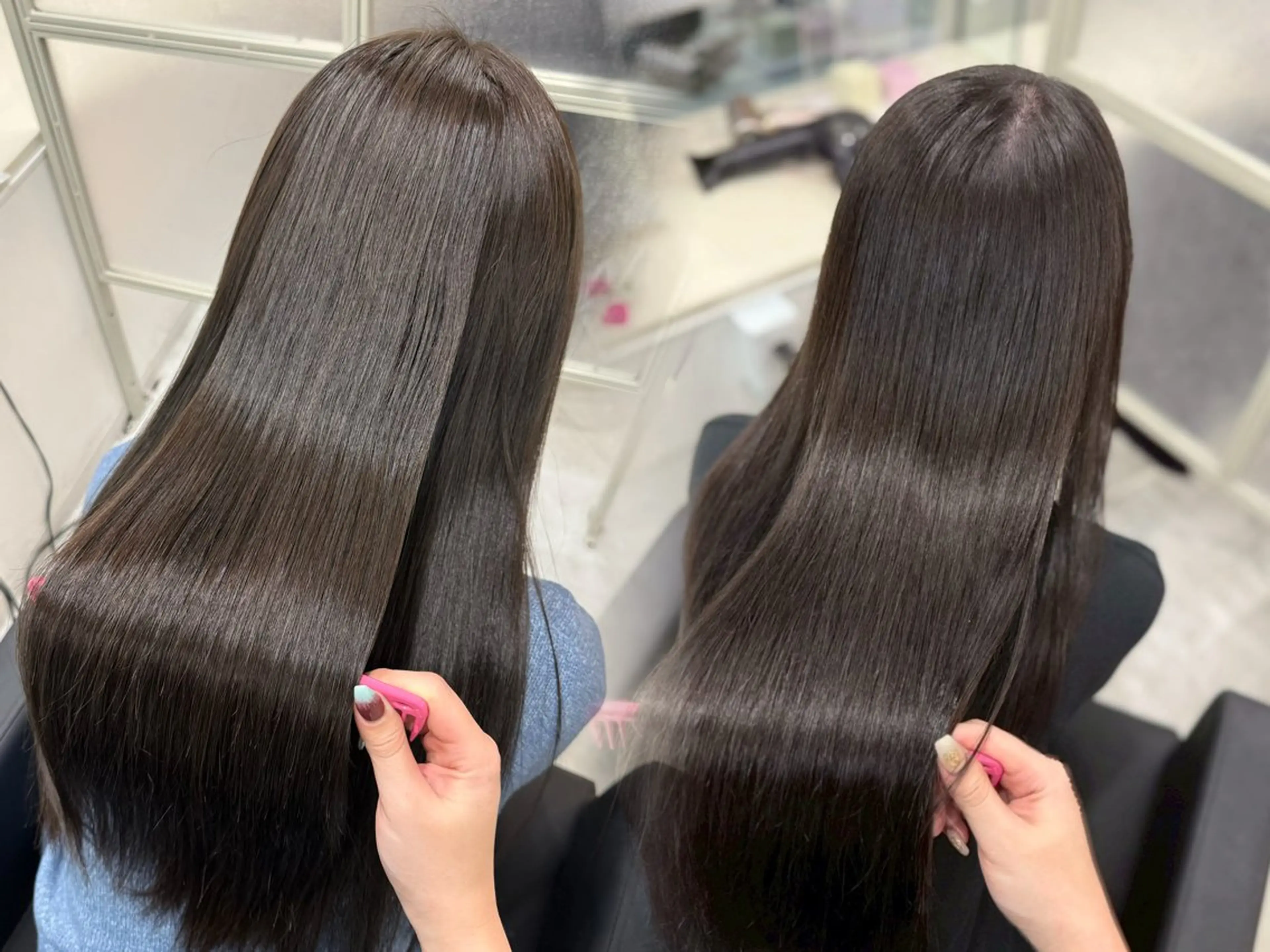 ロング 髪質改善 カット ヘアカラー 縮毛矯正 トリートメント ヘッドスパ MAHO/透明感カラ ー/髪質改善🍒のヘアスタイル