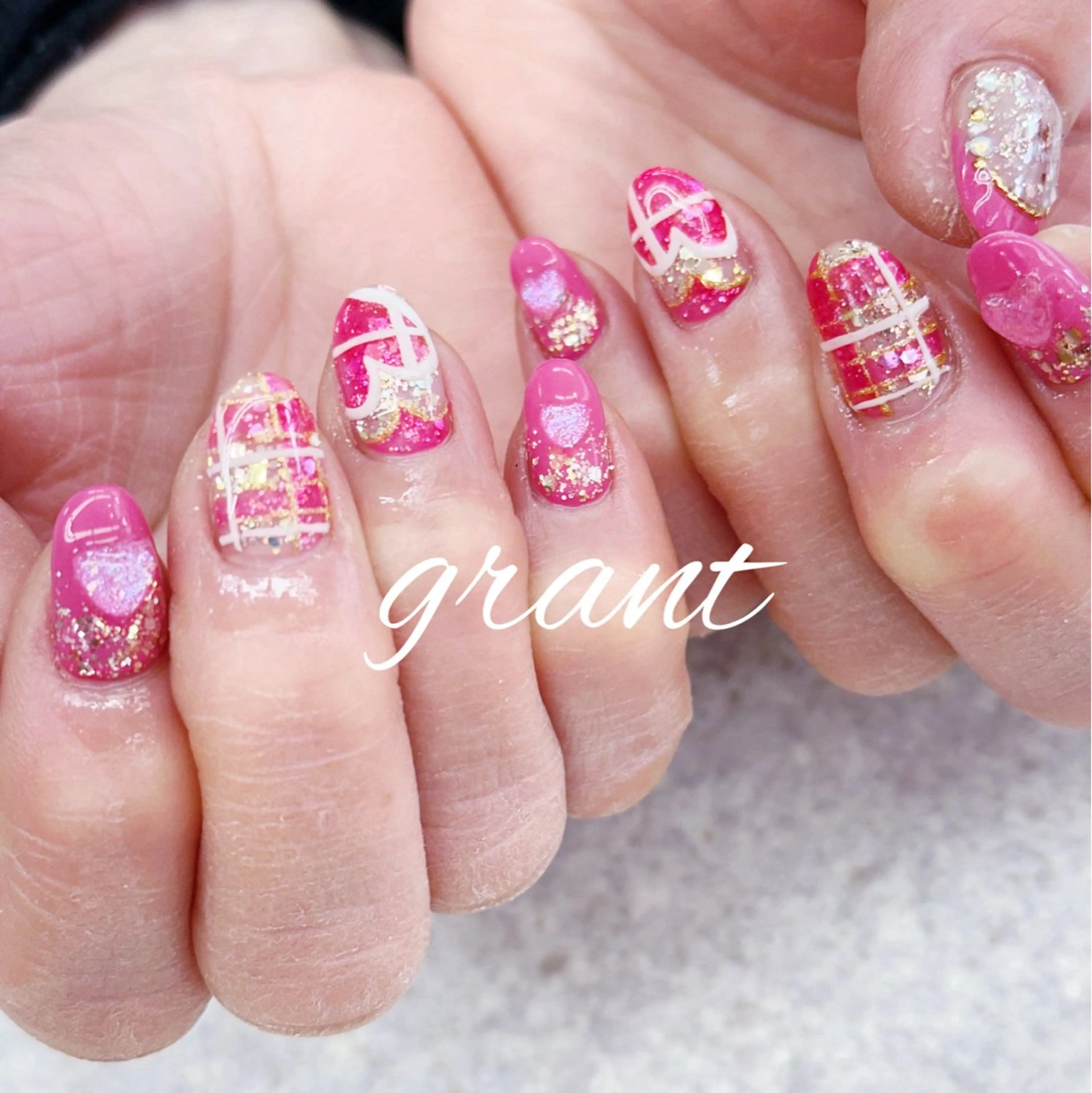 ネイル バレンタイン nailsalon grantのネイルデザイン