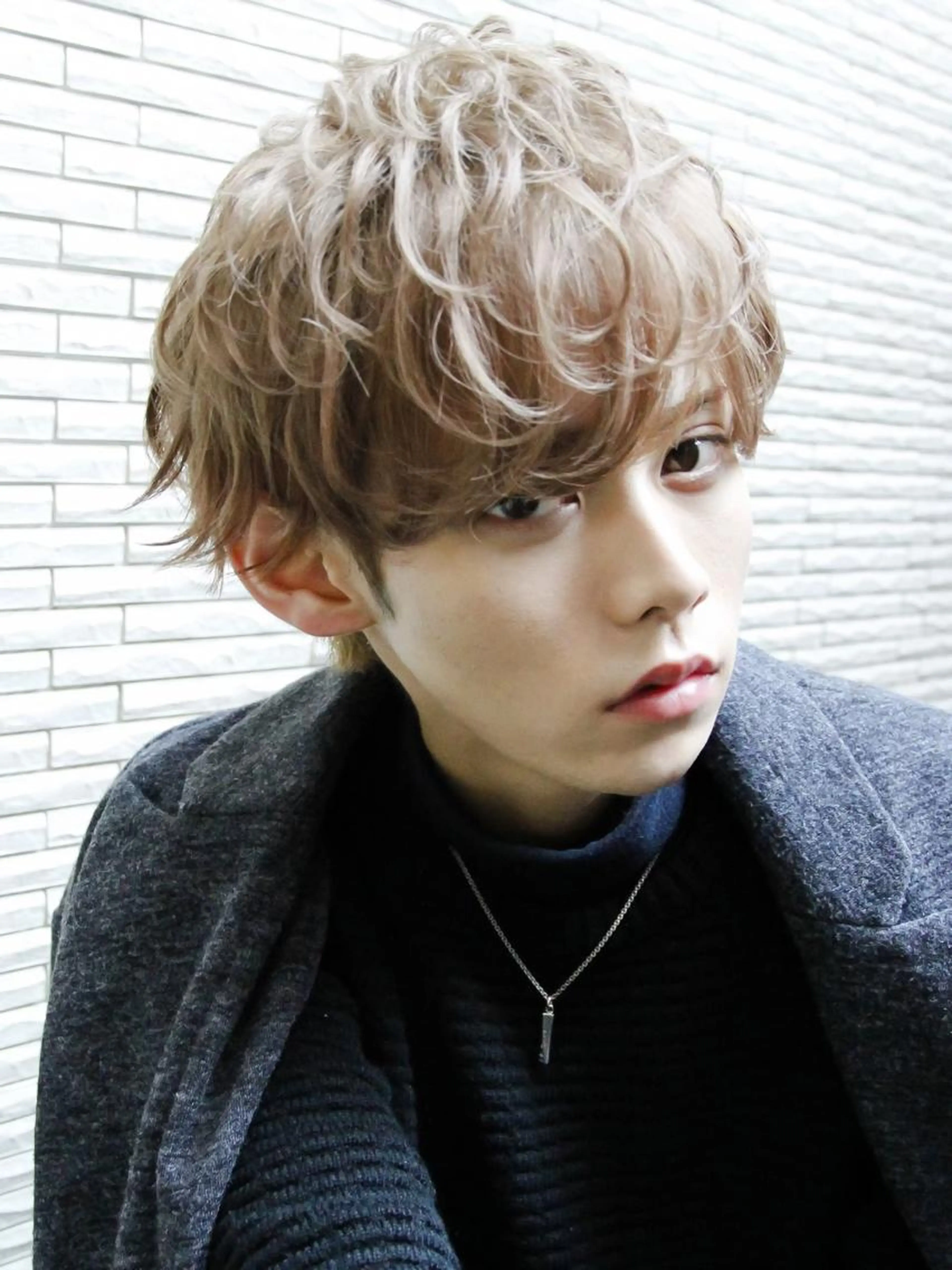 メンズカット➕毛流れワンカールパーマ¥5500の写真