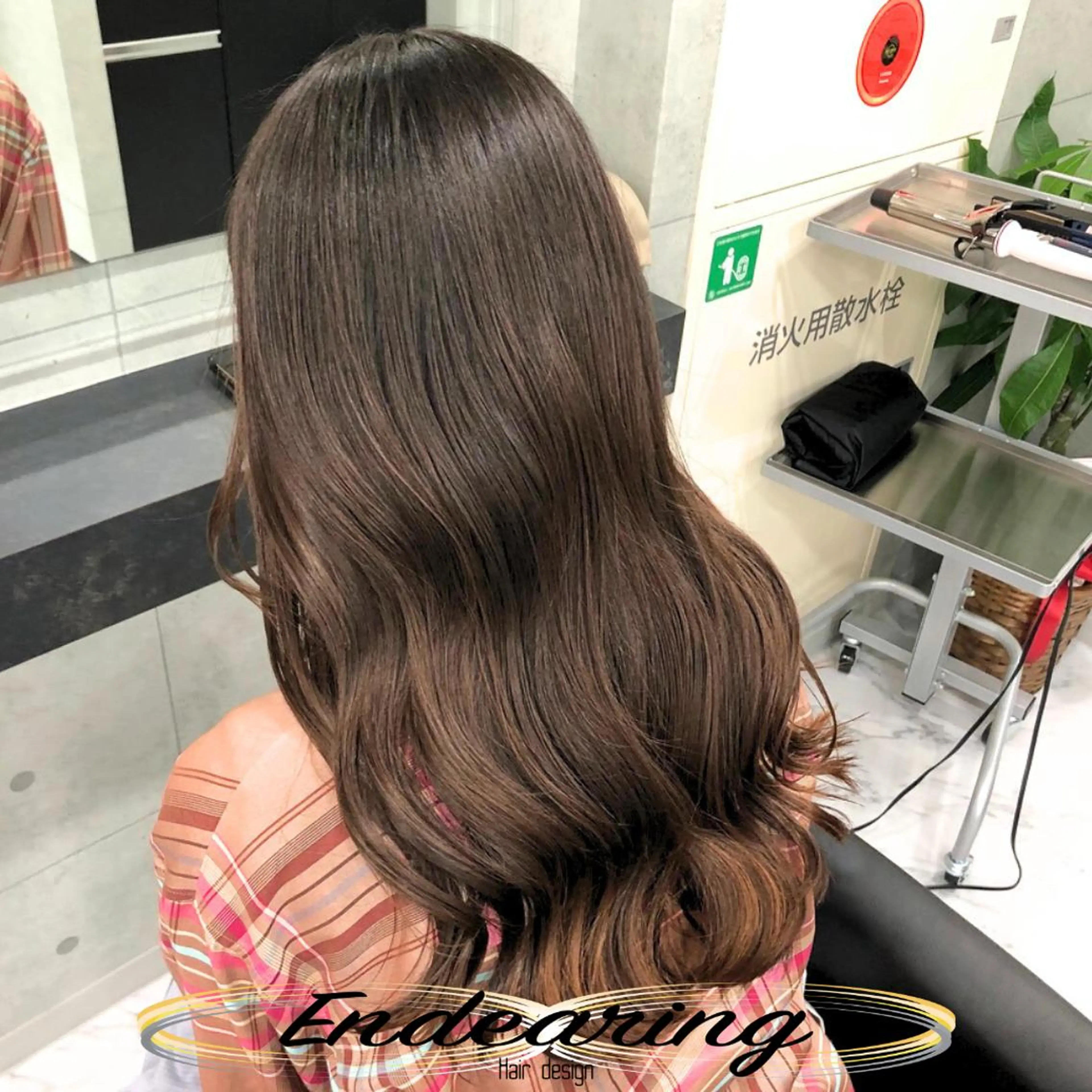 ロング レイヤーカット ロング ローレイヤー 小顔カット トリートメント カット トリートメント Endearing 銀座/レイヤーカットのヘアスタイル