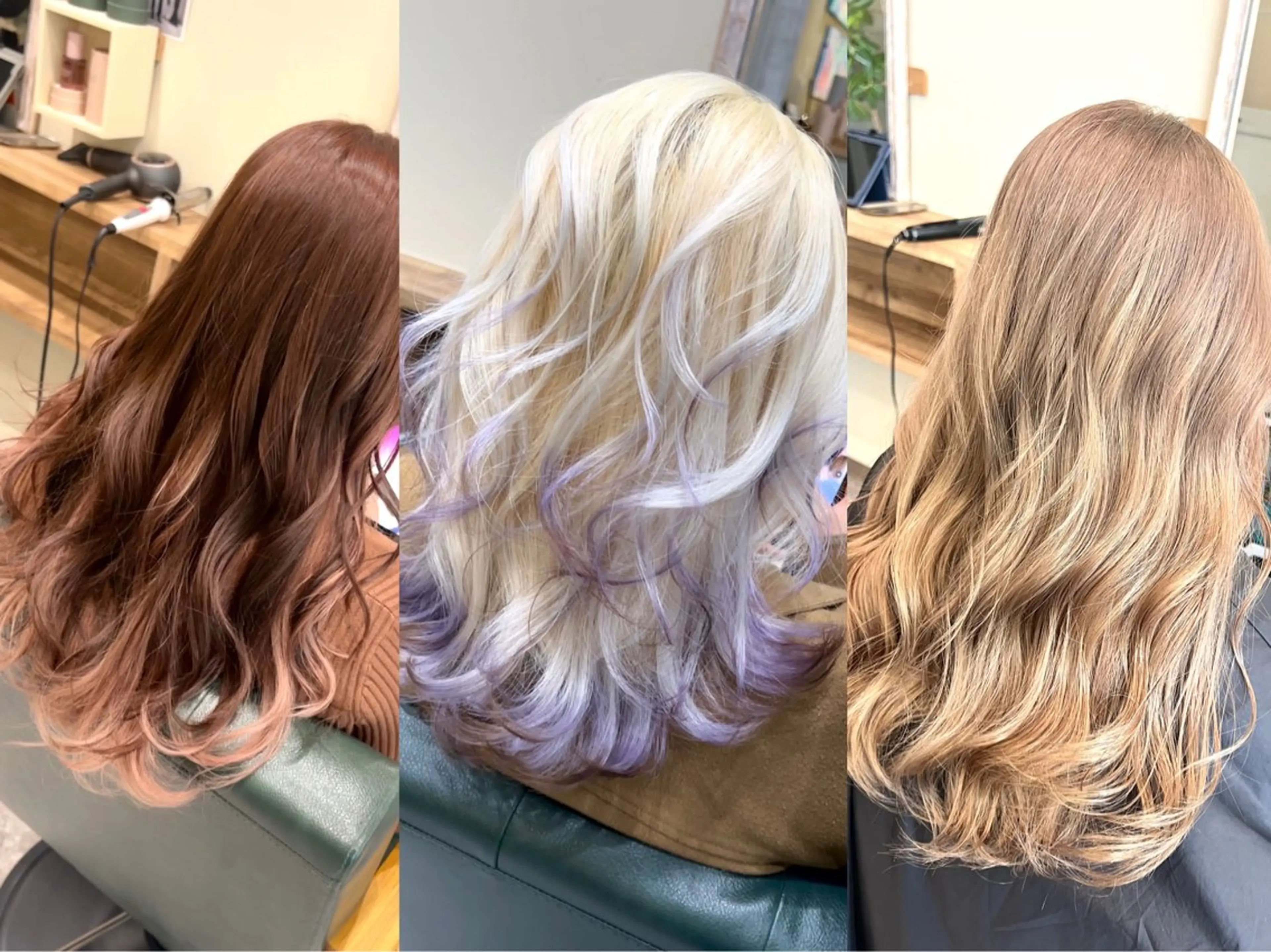 ロング ブリーチ/ストレート ダブルカラーtetoのヘアスタイル