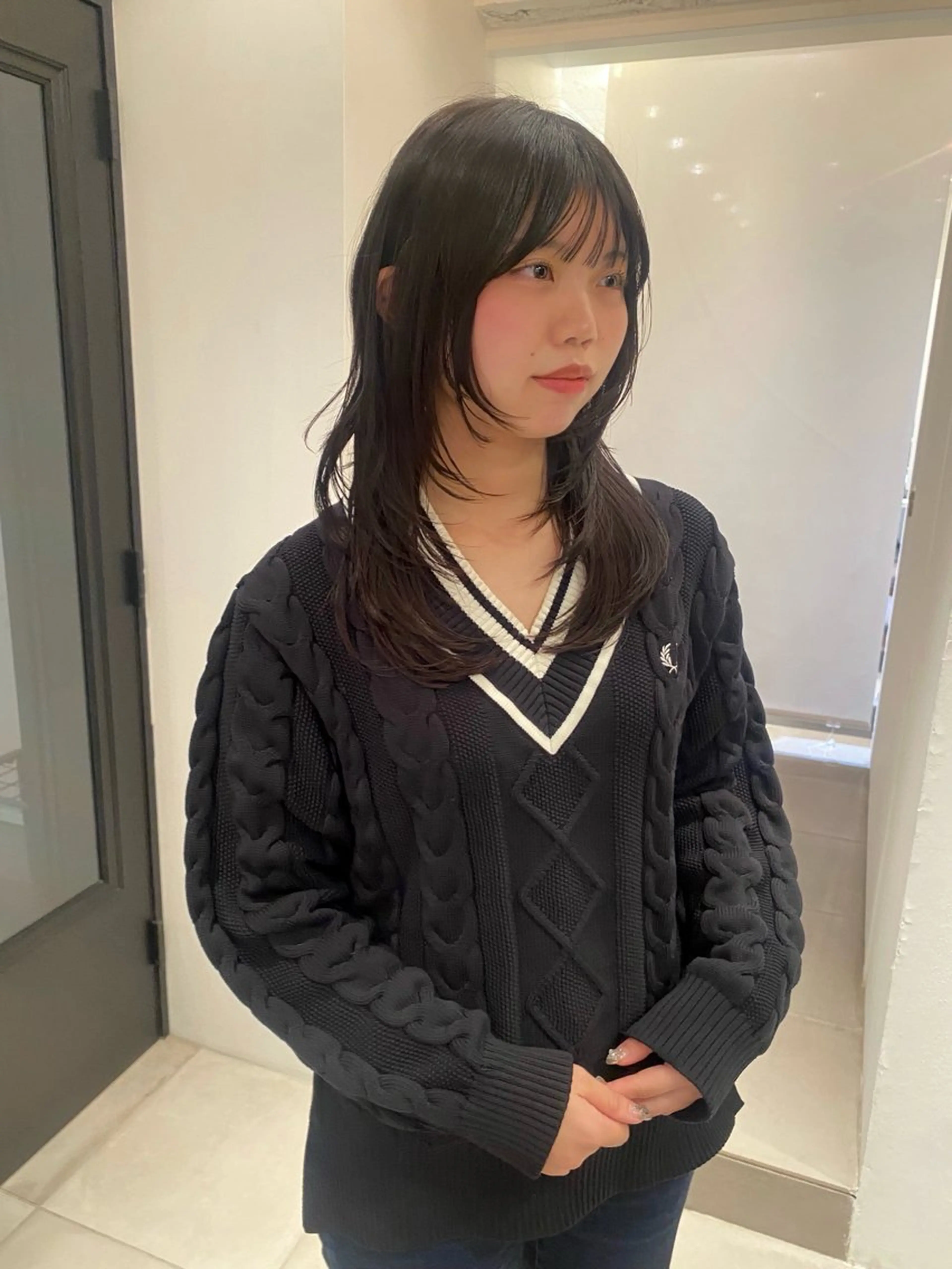 セミロング カラー riria/ボブ /透明感カラー🎀のヘアスタイル