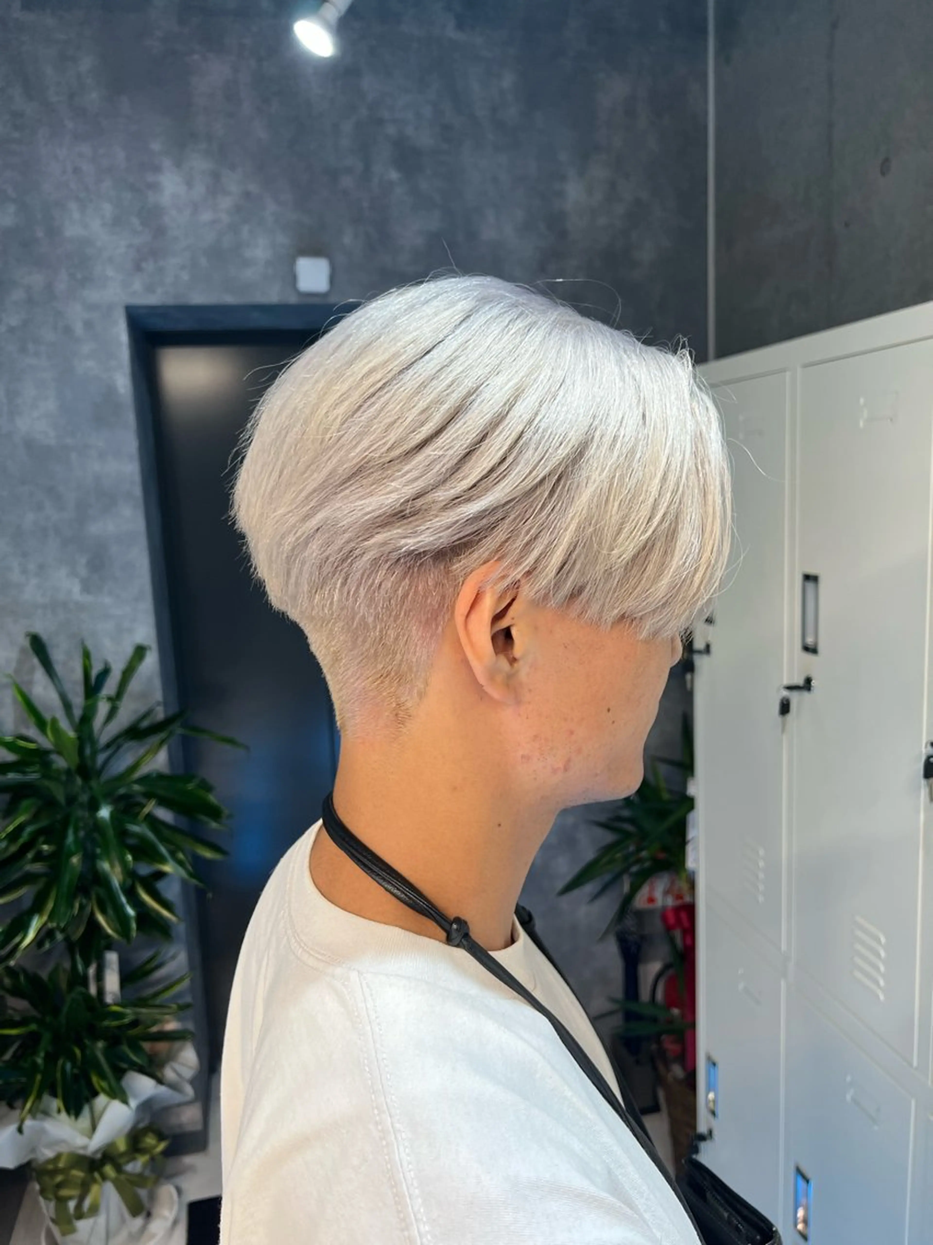 ミディアム カラー メンズ 👑垢抜け韓国ヘア ハッシュカット唯澄のヘアスタイル