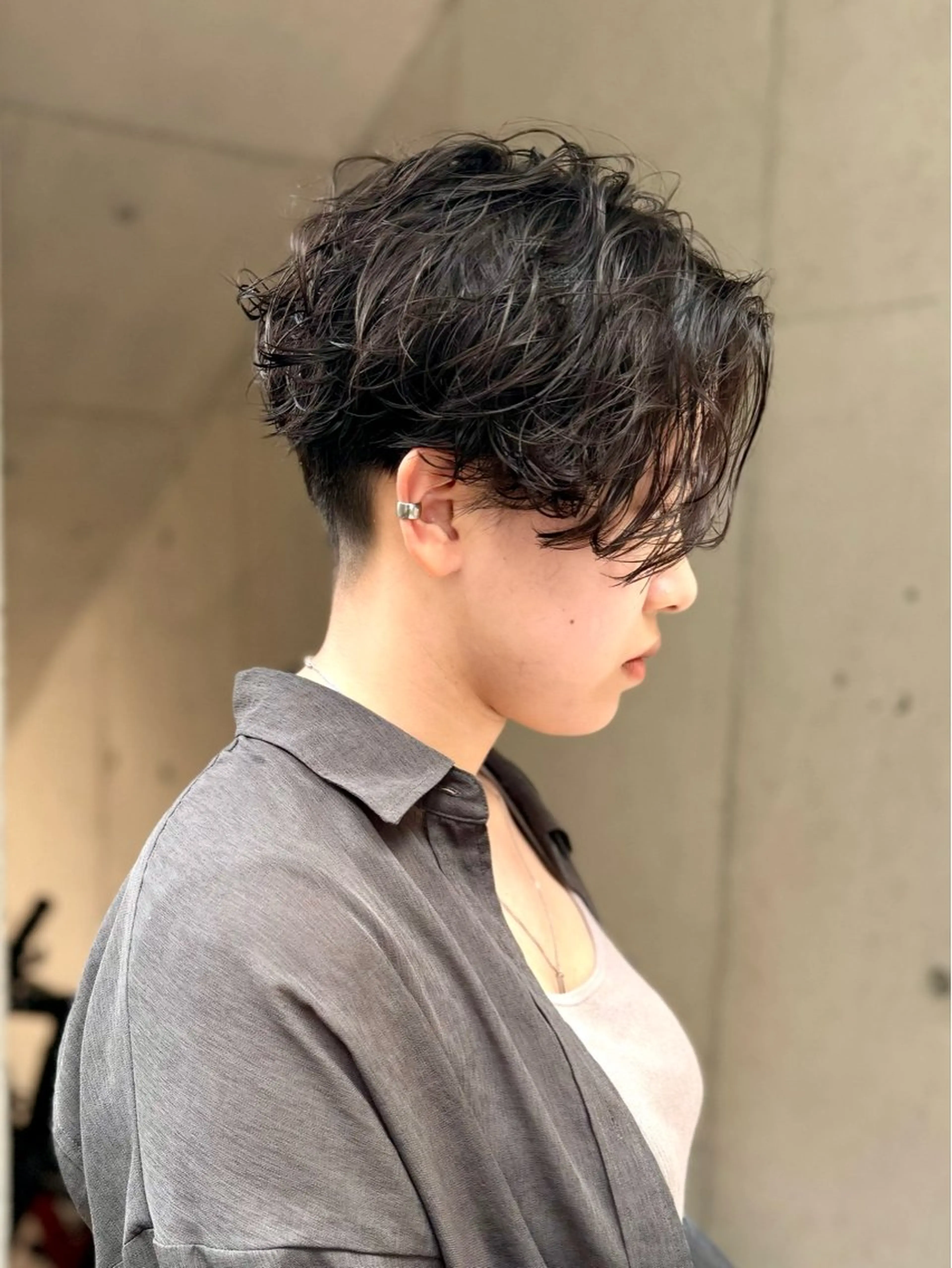 ショート パーマ ショートヘア スパイラルパーマ 💐ナチュラルヘア Kroda💐のヘアスタイル