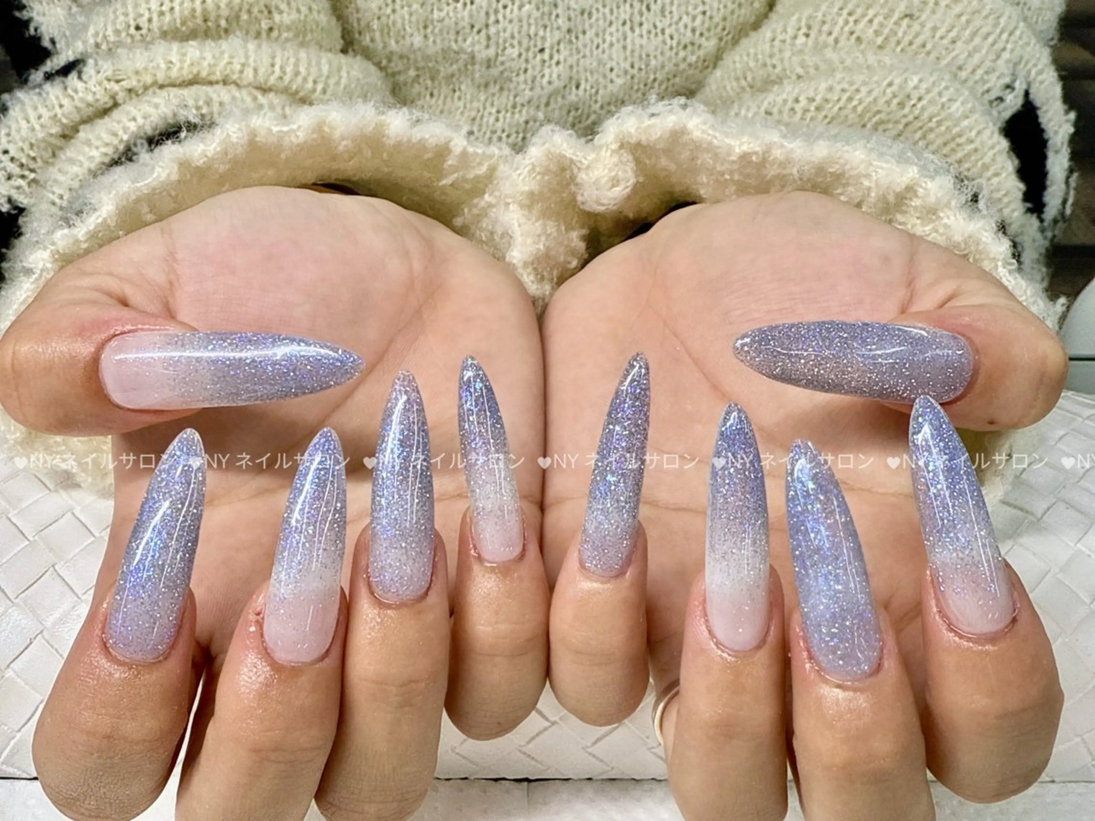 ネイル 長さ出し フットネイル フレンチネイル ジェルネイル ガーリー ハンドネイル NYネイルサロン 千葉中央店のネイルデザイン