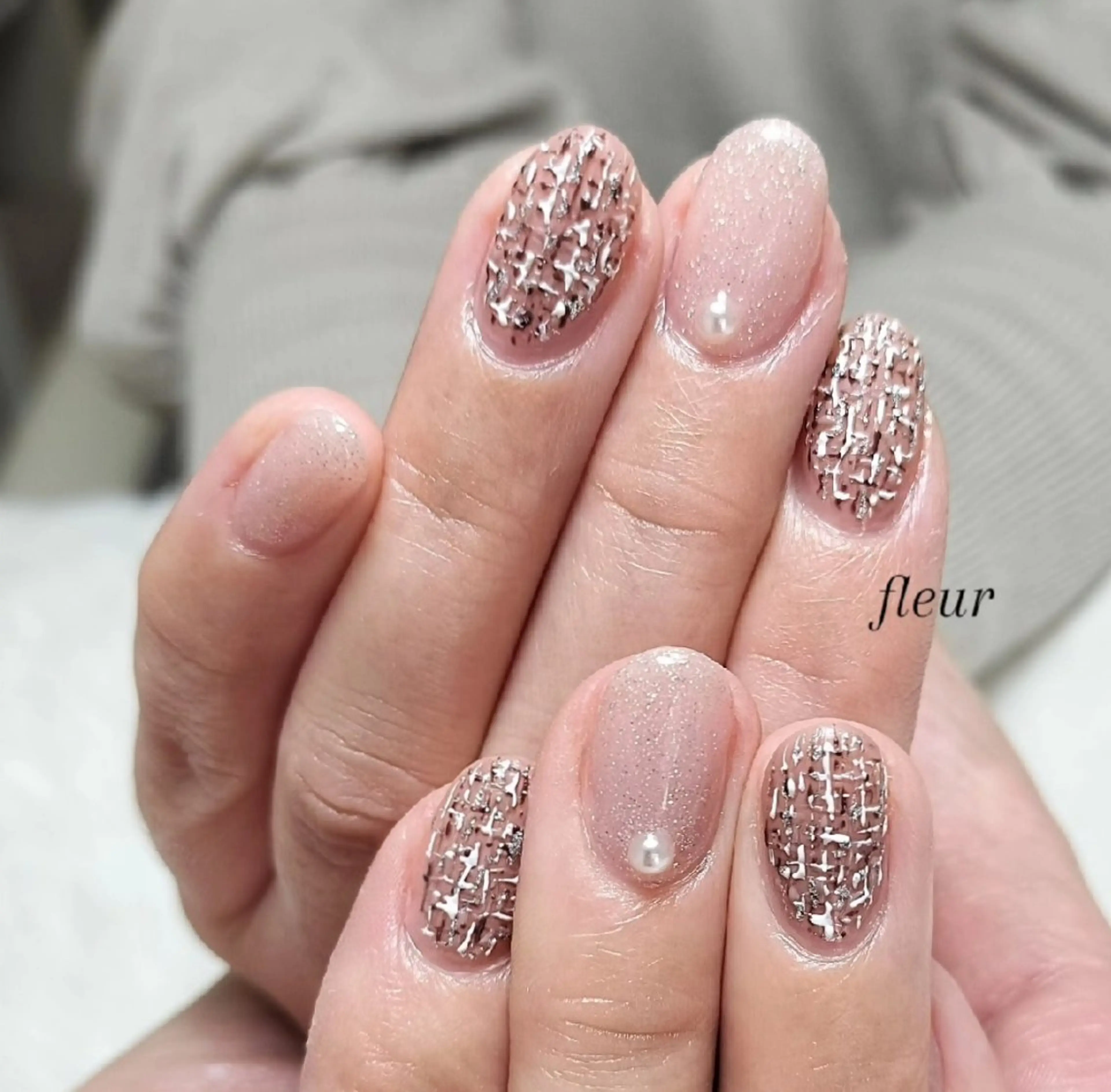 ネイル ツイードネイル megumi. sのネイルデザイン