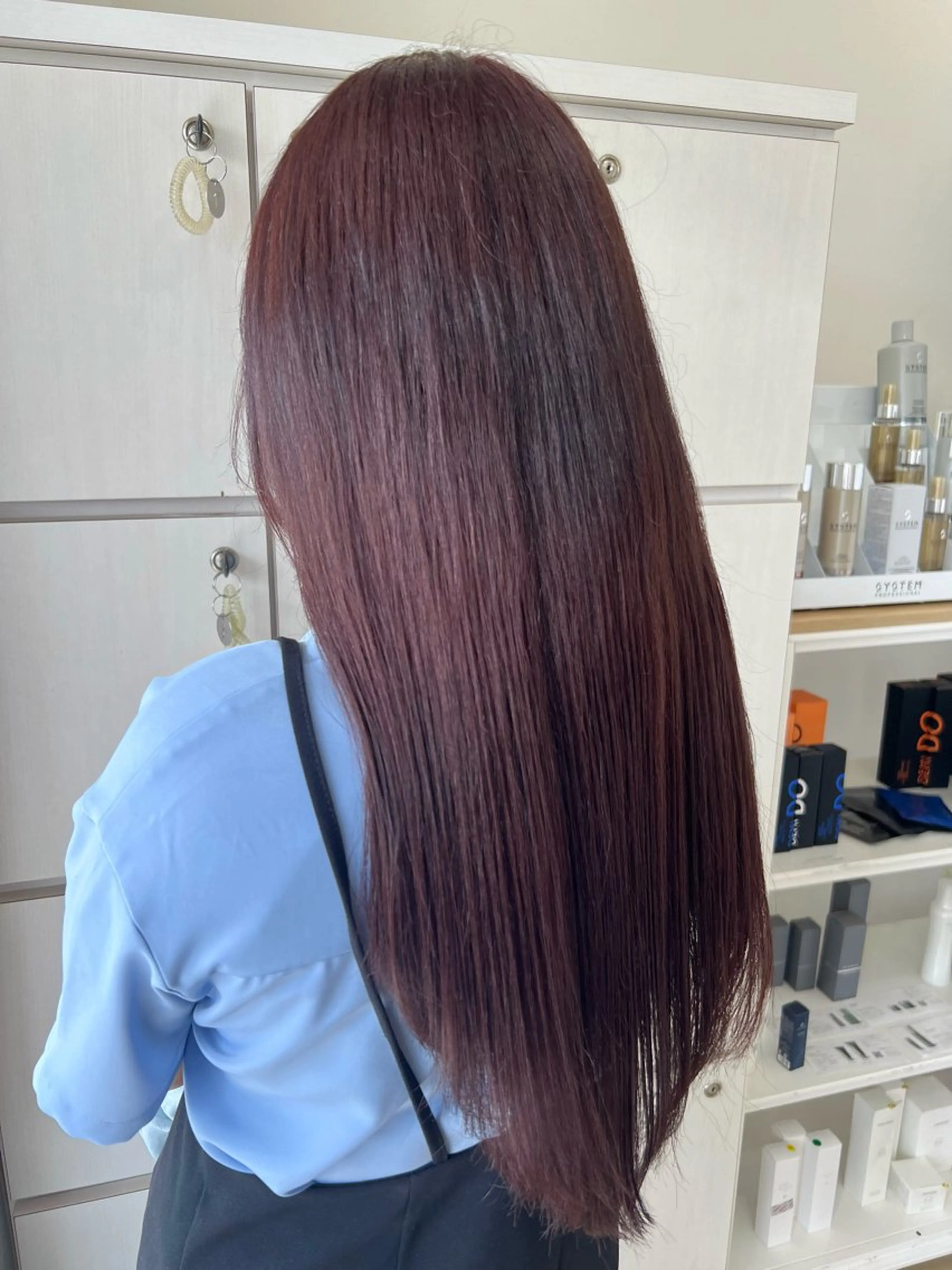 ロング カラー ブリーチ ラベンダーカラー ブリーチなしカラー ピンクカラー ピンクラベンダー ejinbara/ Kurumiのヘアスタイル