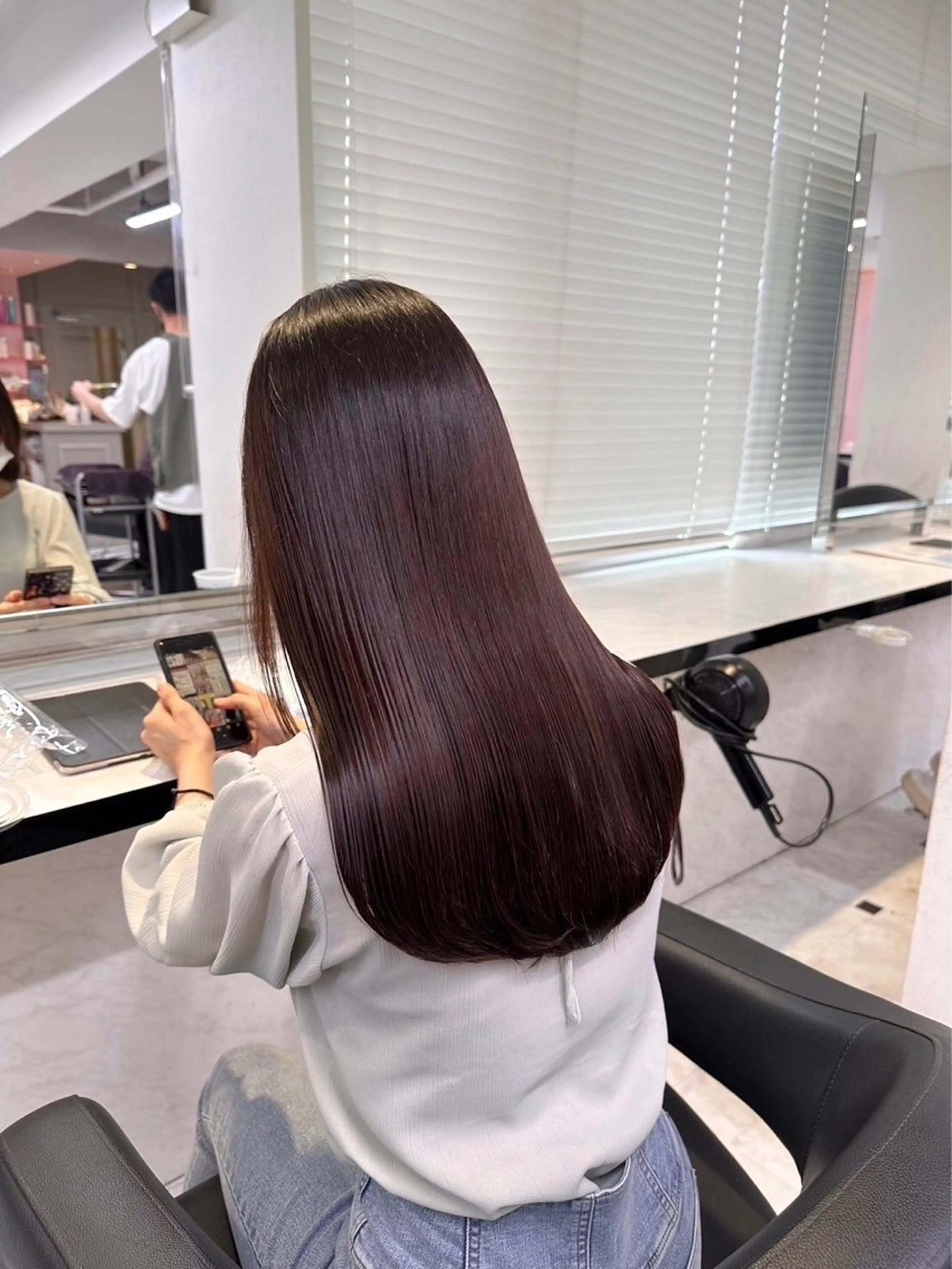 ロング ヘアカラー ブリーチなし✦.* 暖色カラー🎀セナのヘアスタイル