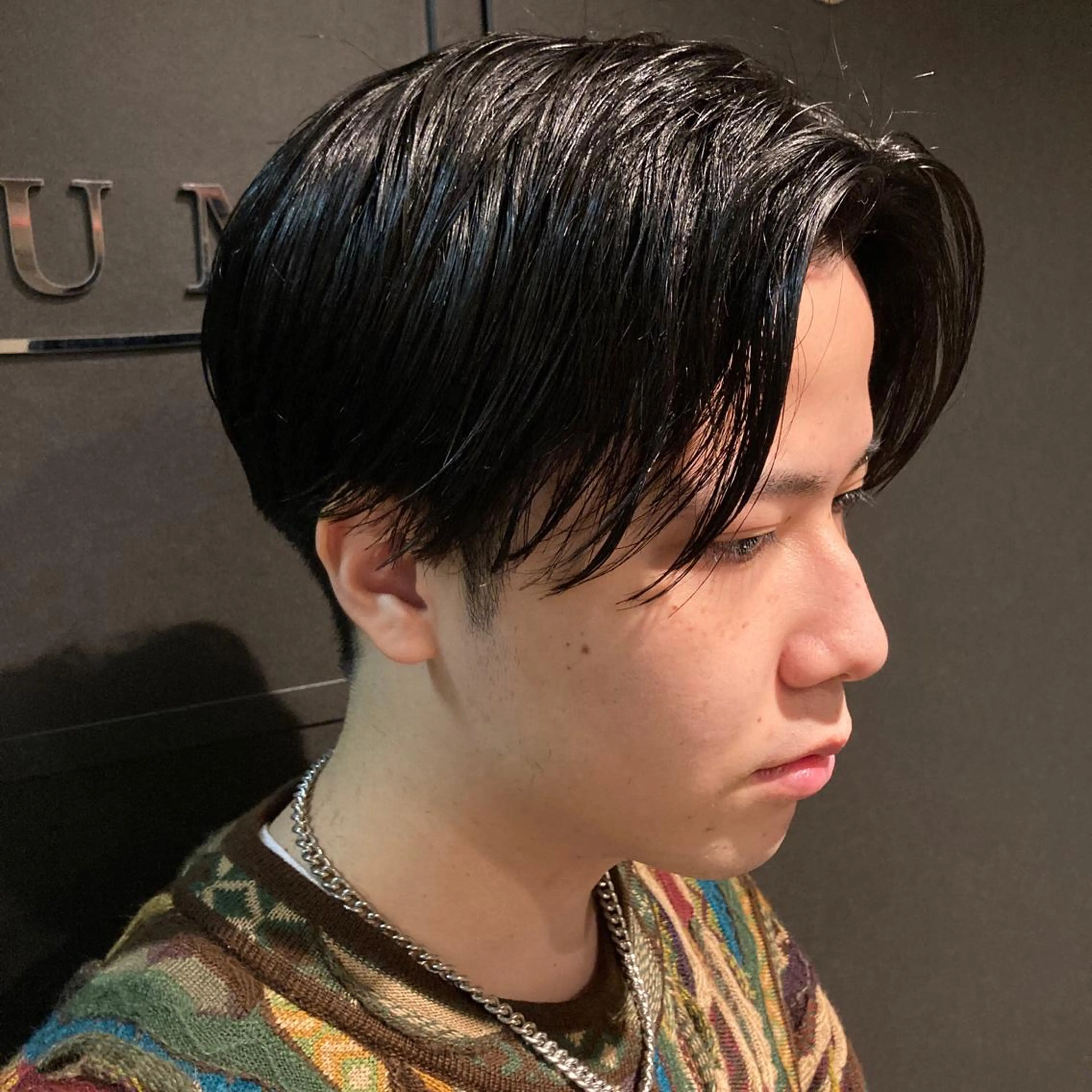 ショート メンズ センターパート メンズ専門💈中島 太一💈のヘアスタイル