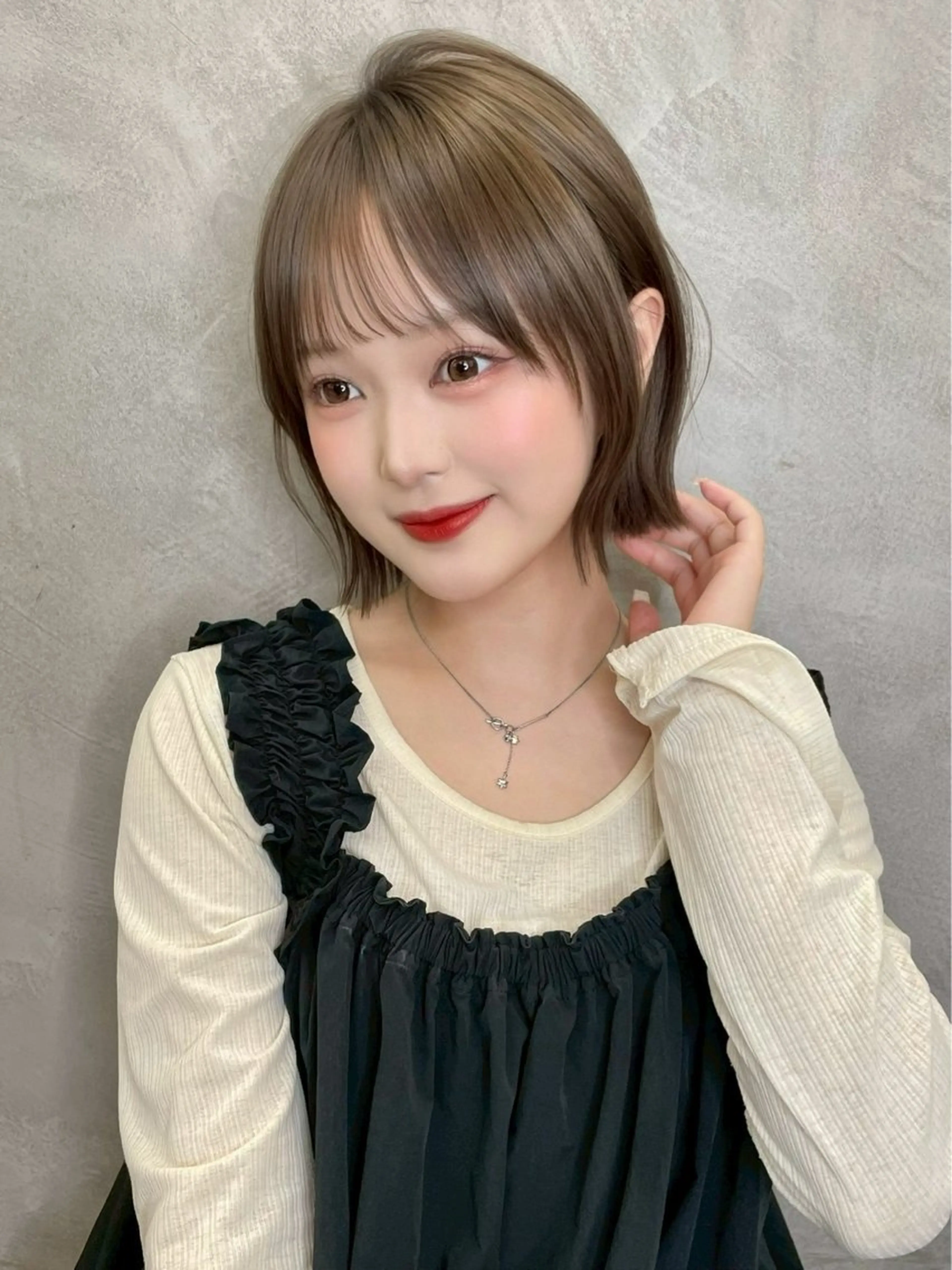 ミディアム 🩵レイヤー/ショー ト/🫧harukaのヘアスタイル